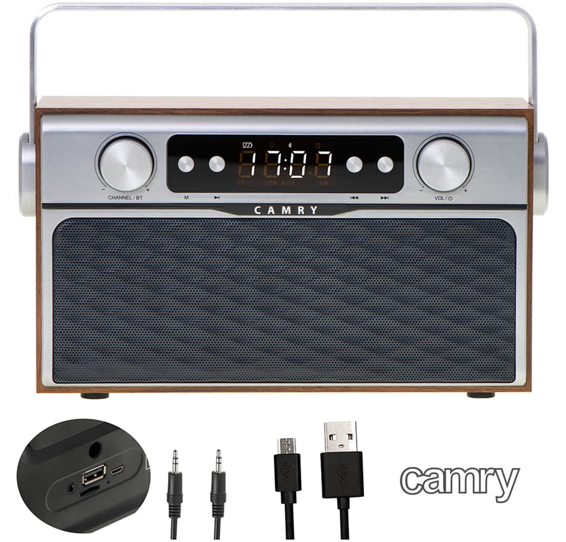 

Radio z bluetooth i USB styl Retro Camry CR 1183