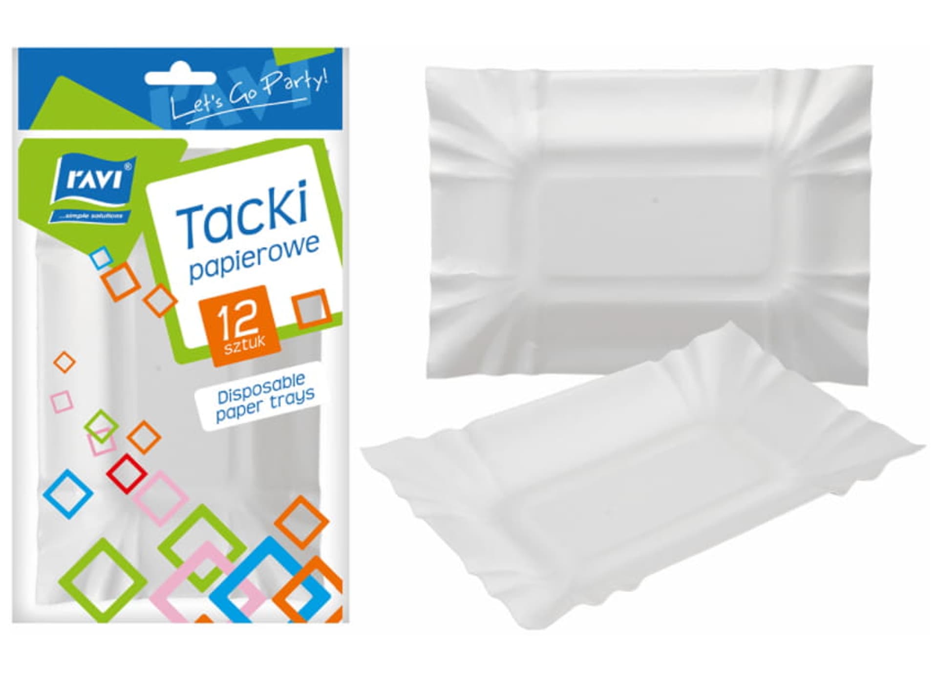 

Tacki papierowe 12 sztuk Ravi