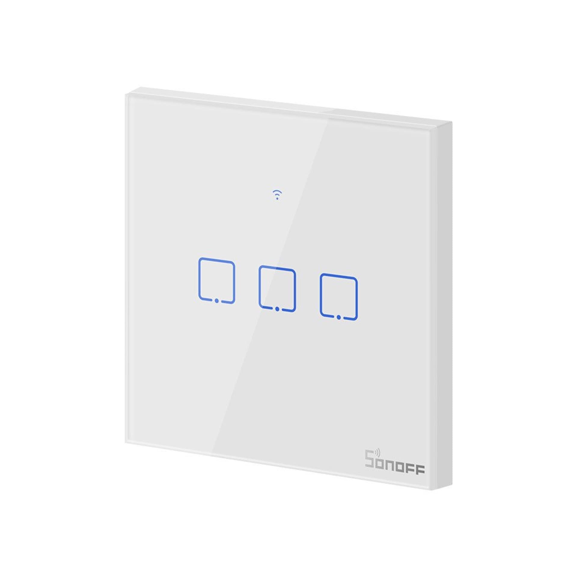 

Dotykowy włącznik światła WiFi Sonoff T0 EU TX (3-kanałowy)