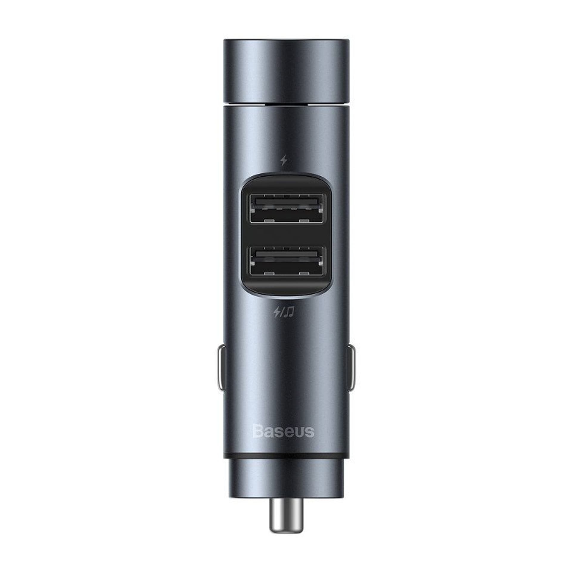 

Transmiter fm baseus energy column, bluetooth 5.0, 2x usb, 3.1a szary
