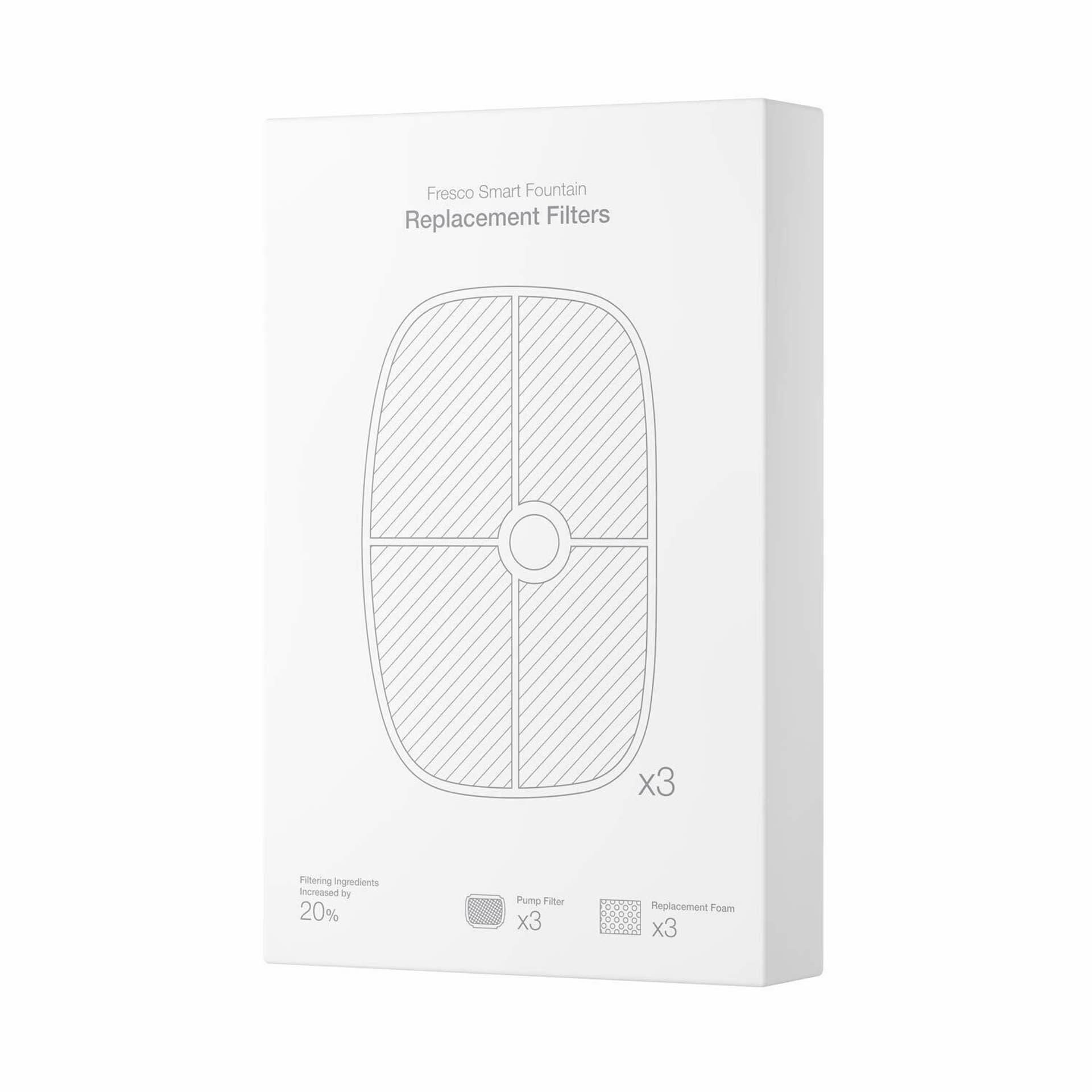 

Filtry wymienne do Petoneer Smart Pet Fountain (3 szt.)