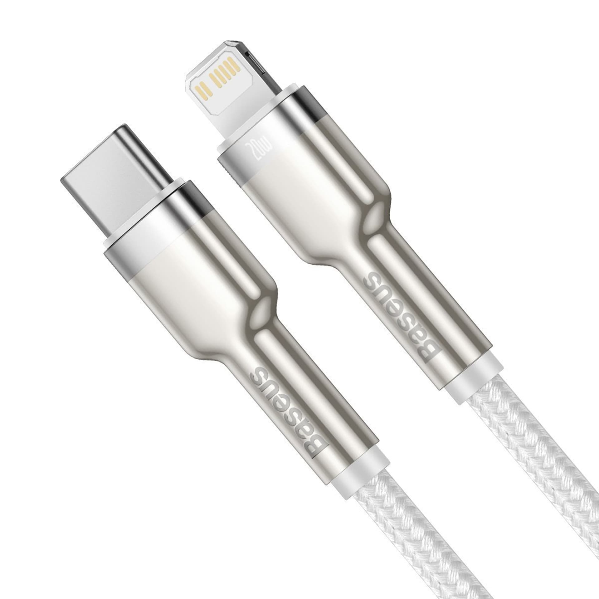 

Kabel USB-C do Lightning Baseus Cafule, PD, 20W, 2m (biały)