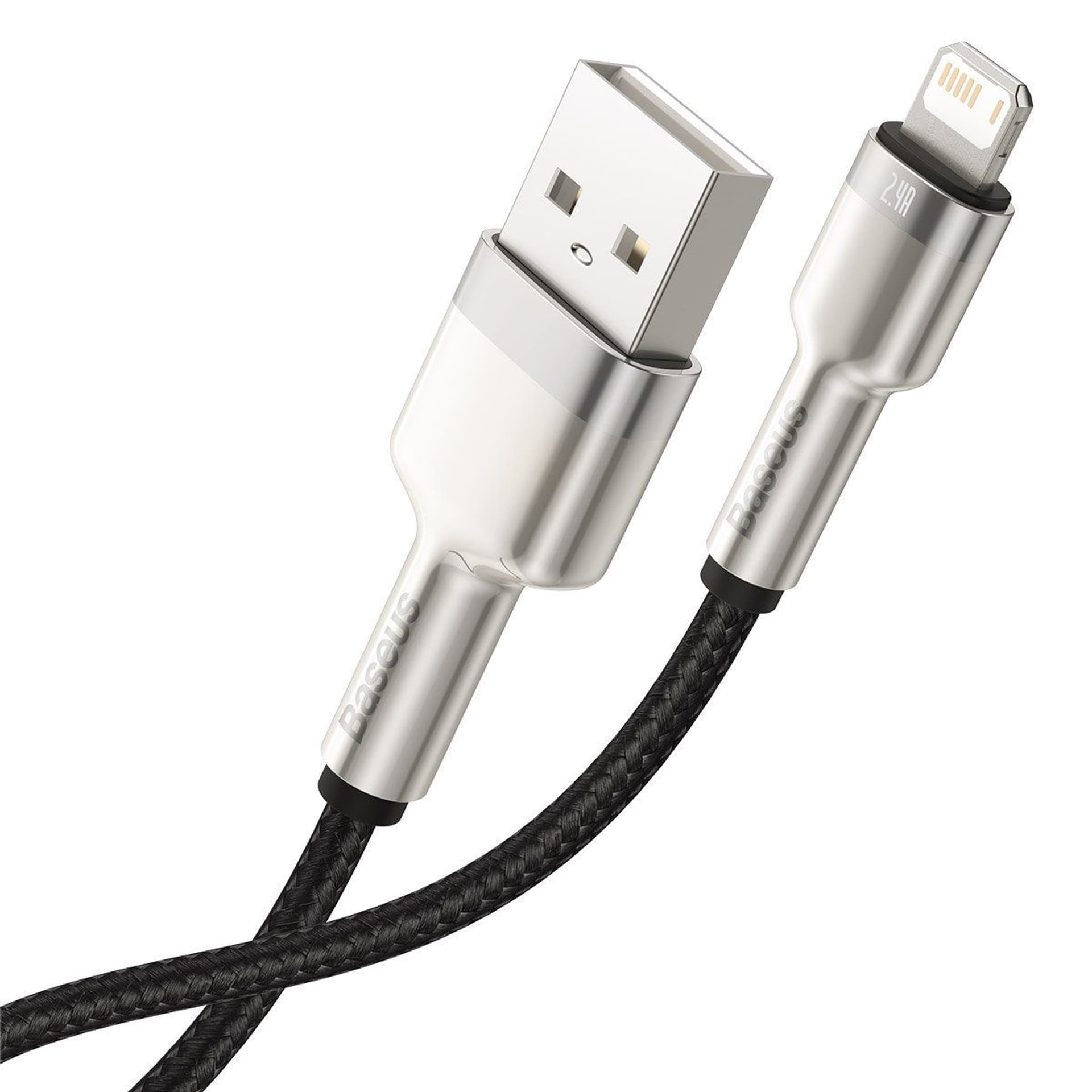

Kabel USB do Lightning Baseus Cafule, 2.4A, 2m (czarny)