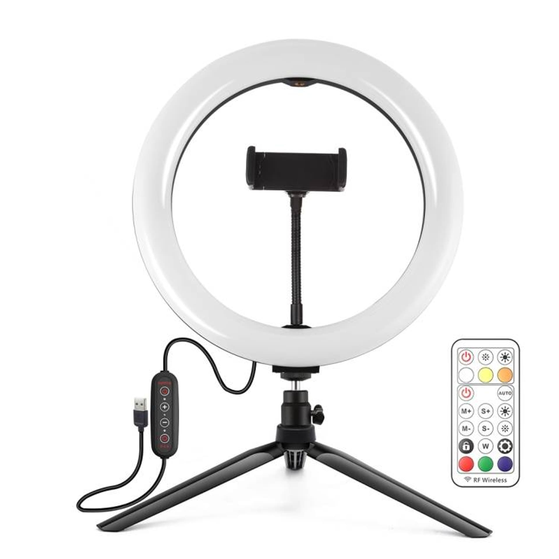 

Lampa pierścieniowa / statyw Puluz RGBW LED 26cm PKT3082B
