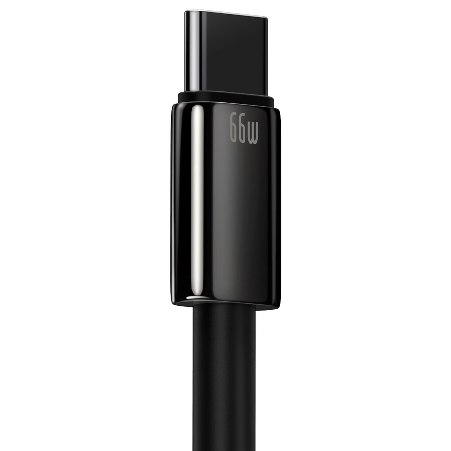 

Kabel USB do USB-C Baseus Tungsten Gold, 66W, 2m (czarny)