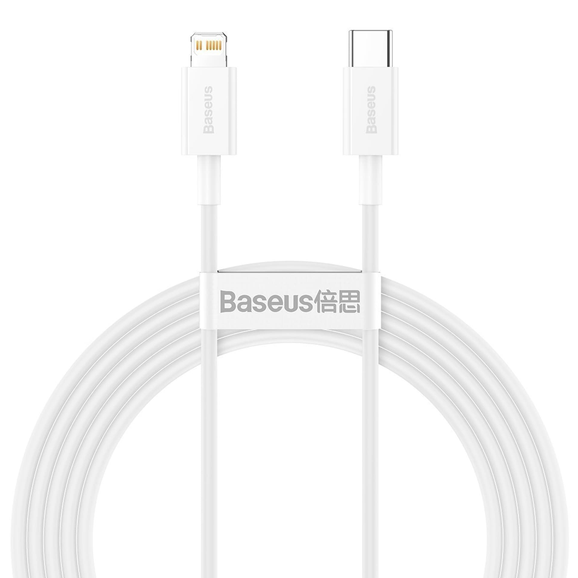 

Kabel USB-C do Lightning Baseus Superior Series, 20W, PD, 2m (biały)