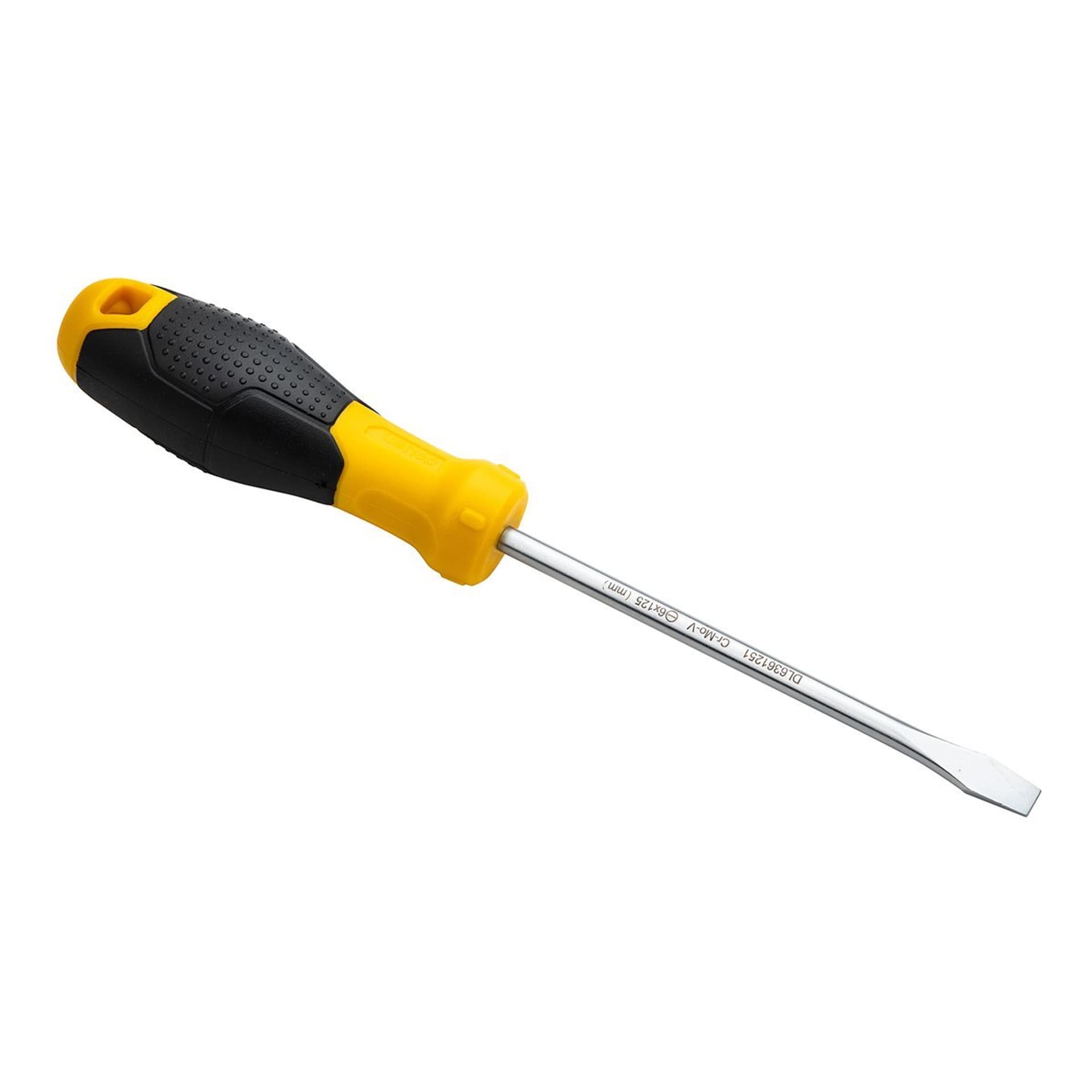 

Wkrętak płaski Deli Tools EDL6361251, 6x125mm (żółty)