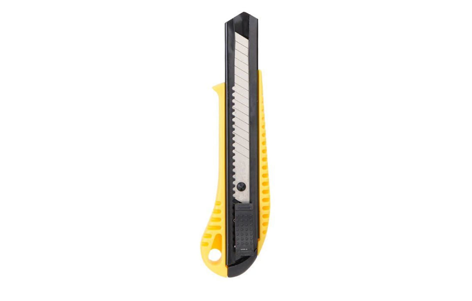 

Nożyk z łamanym ostrzem Deli Tools EDL003, SK5, 18mm (żółty)