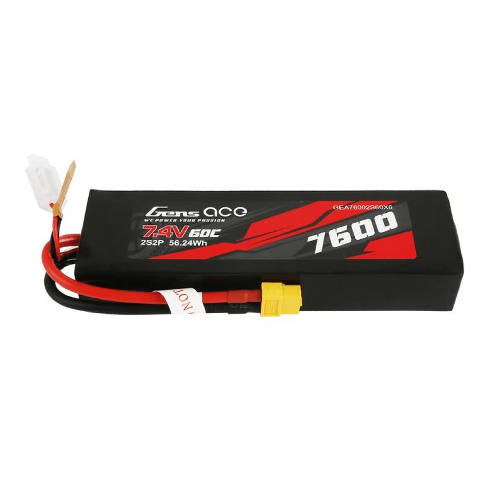 

7600mAh 7.4V 60C Gens Ace XT60