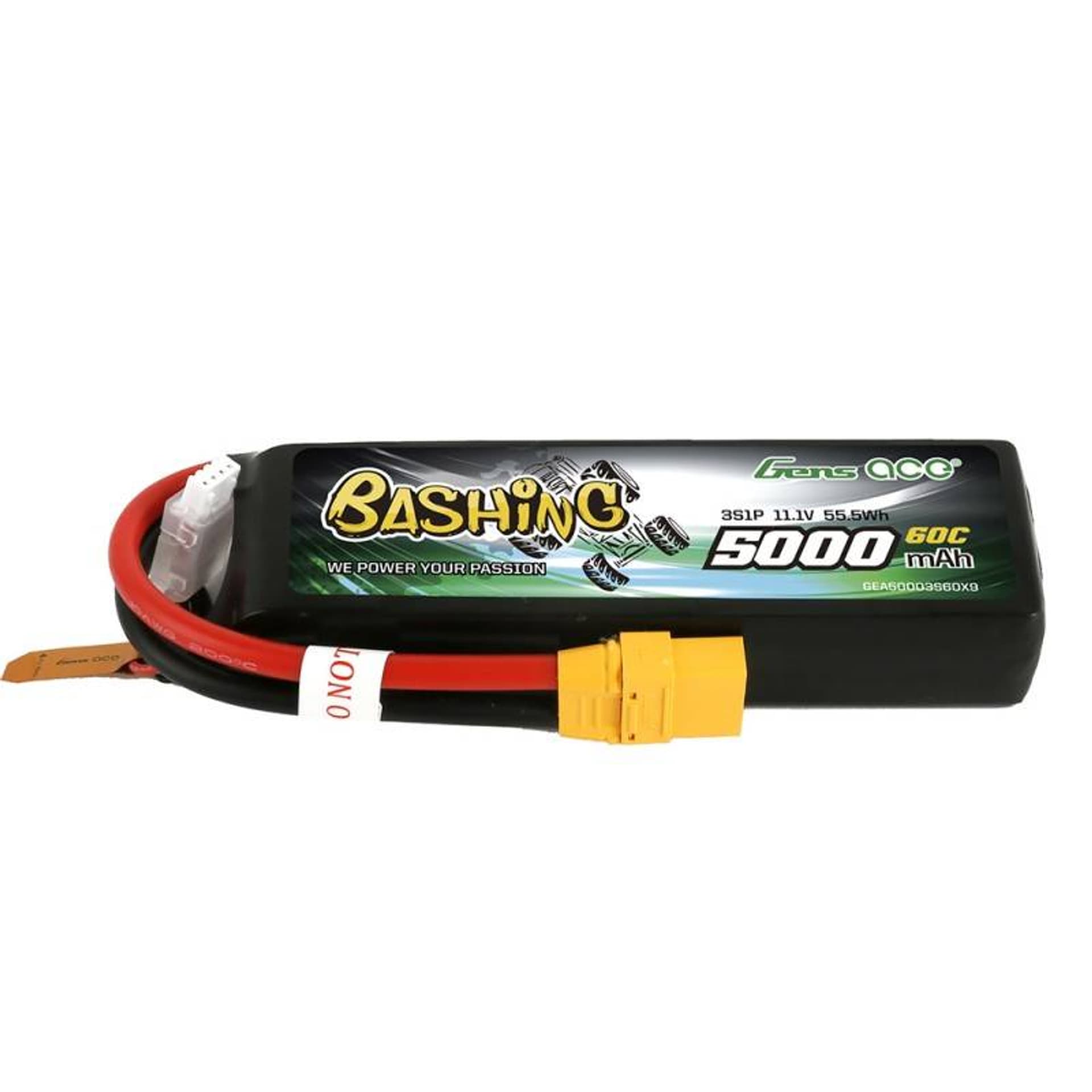 

5000mAh 11.1V 60C "BASHING" Gens Ace