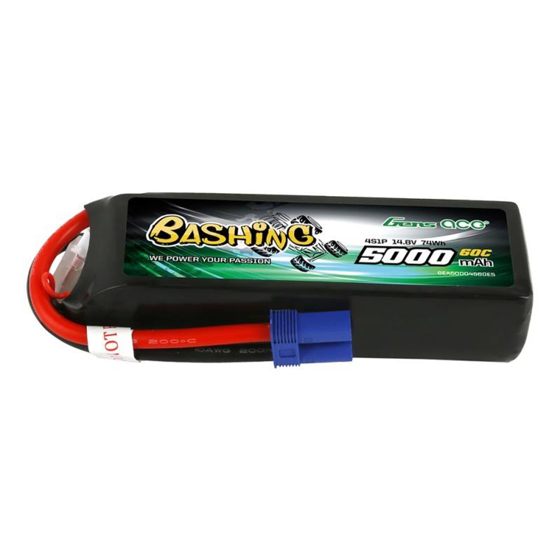 

5000mAh 14.8V 60C "BASHING" Gens Ace - EC5