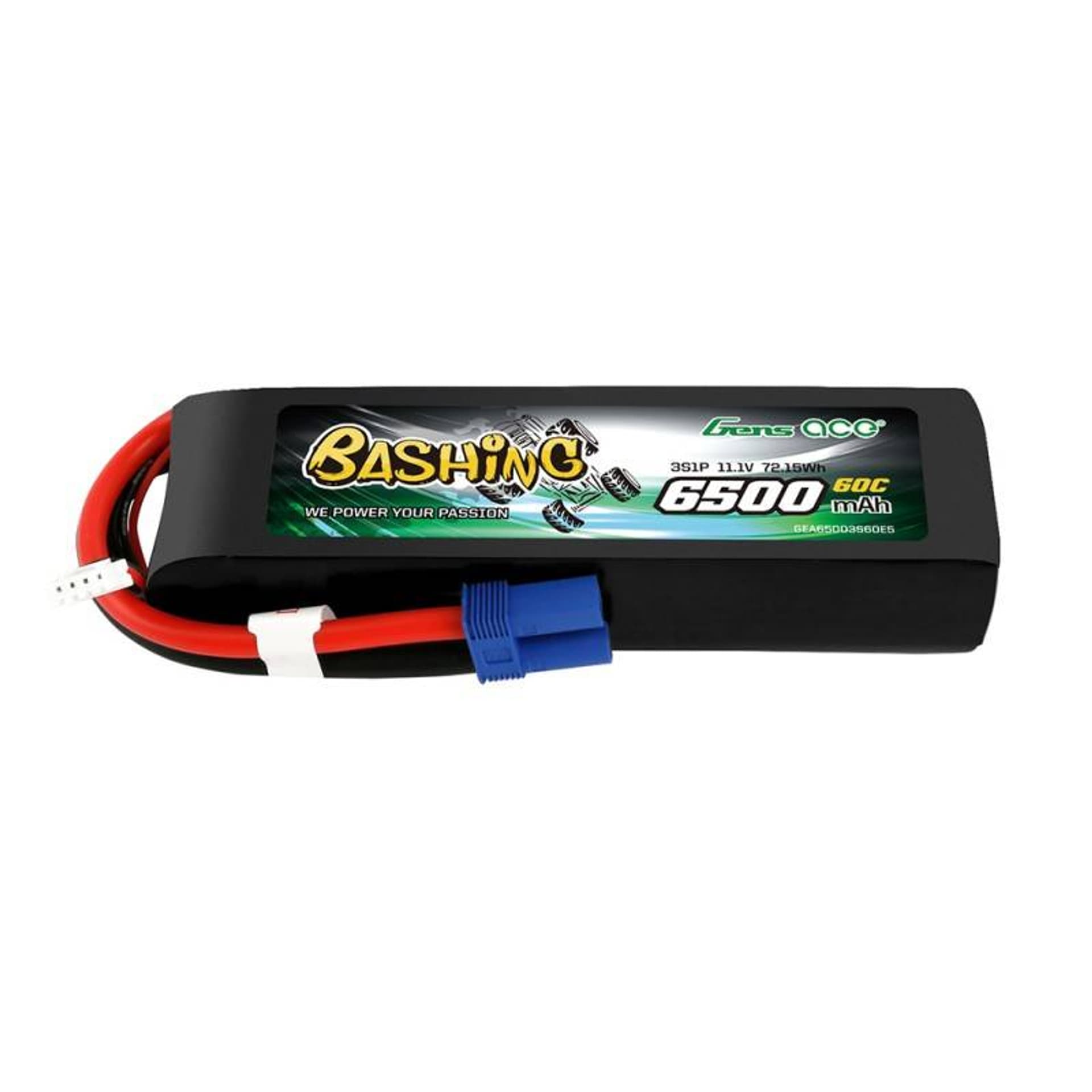 

6500mAh 11.1V 60C EC5 "BASHING" Gens Ace