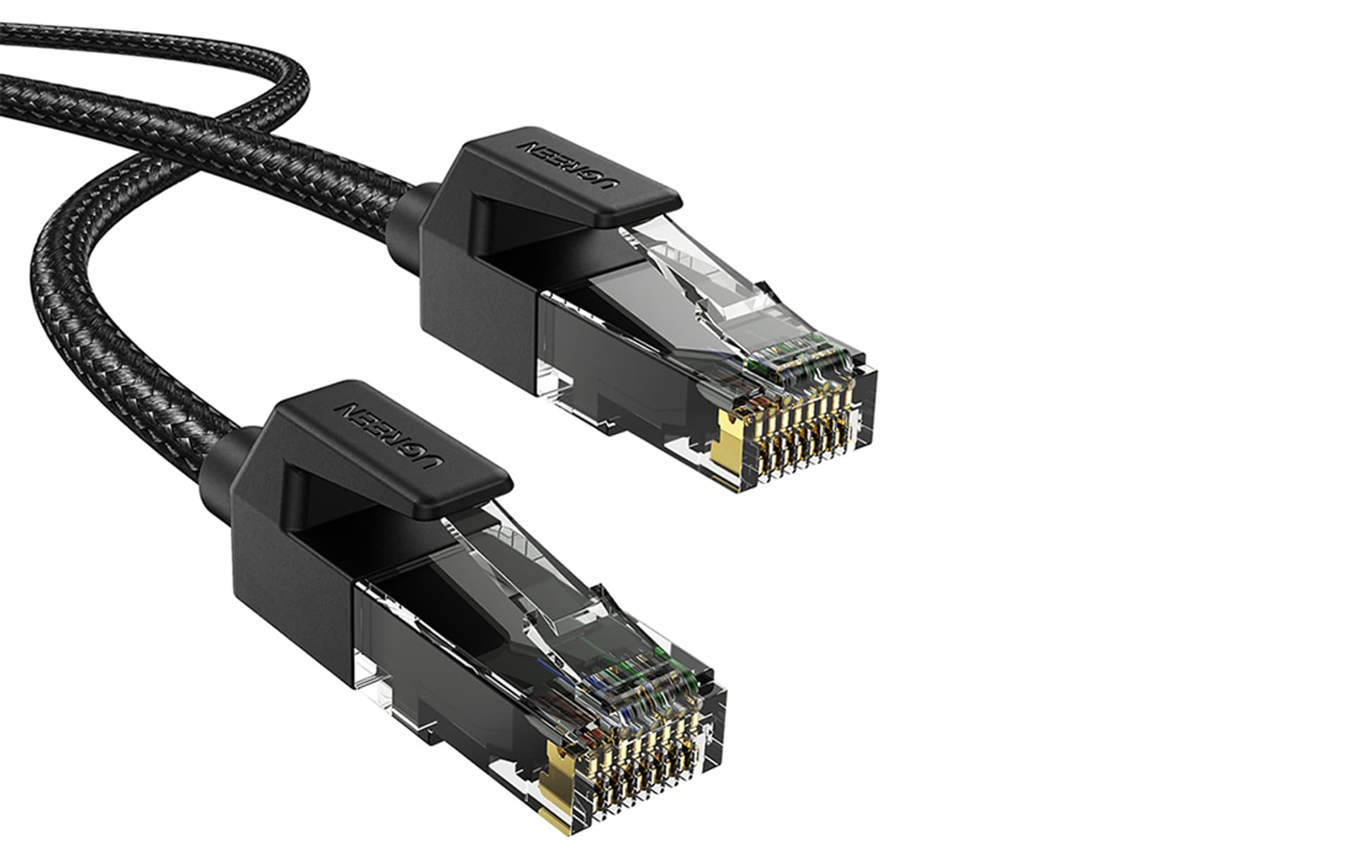 

UGREEN NW135 Kabel sieciowy w oplocie, Ethernet RJ45, Cat.6, U/UTP, 1m (czarny)