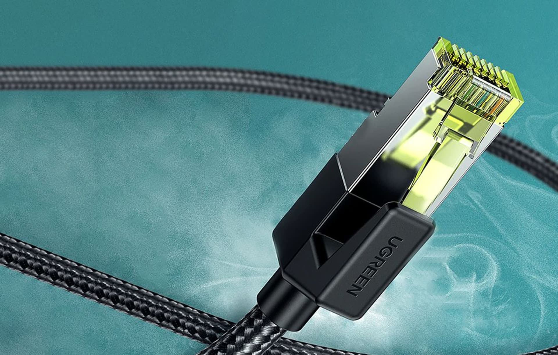 

UGREEN NW150 Kabel sieciowy w oplocie, Ethernet RJ45, Cat.7, F/FTP, 1m (czarny)