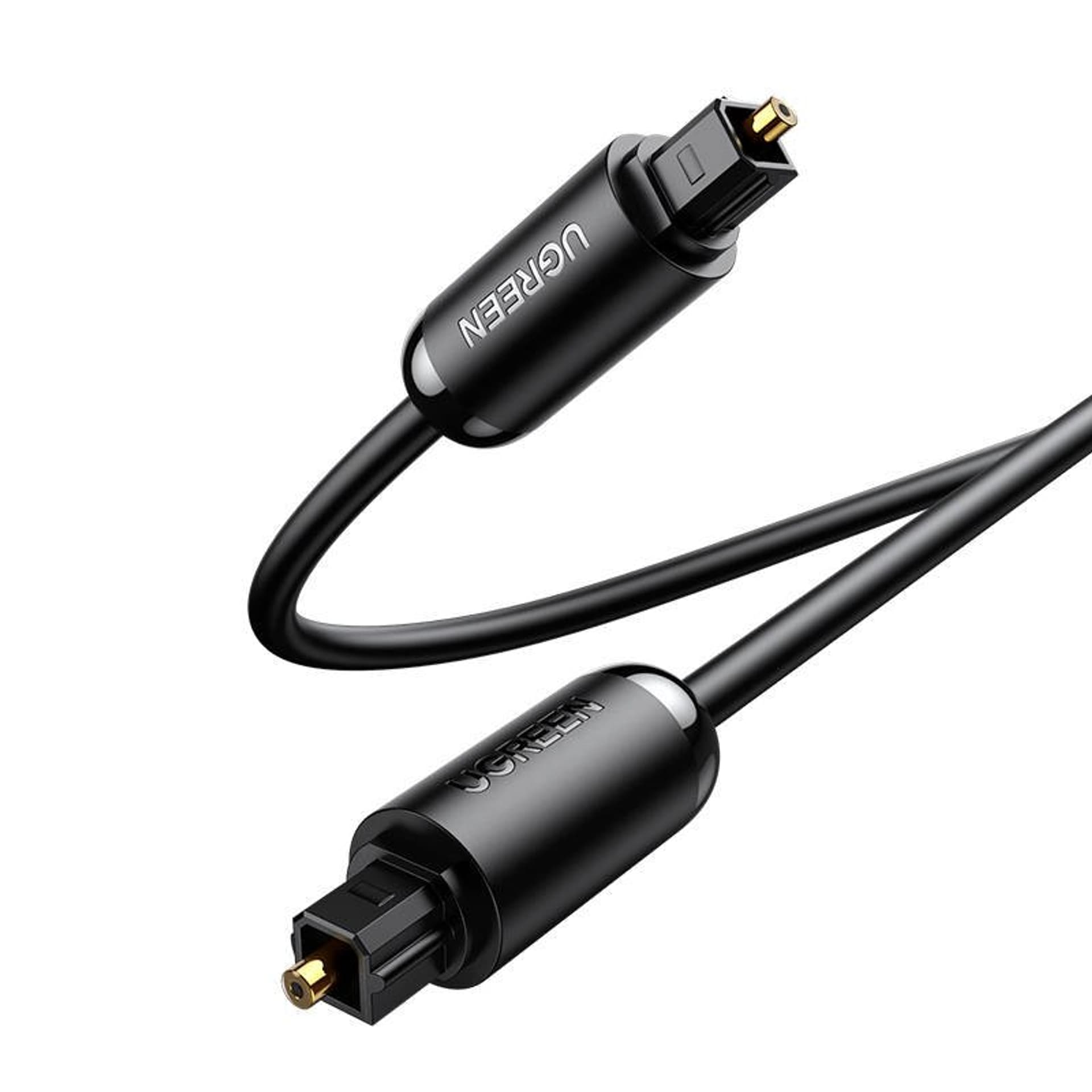

UGREEN AV122 Kabel optyczny Toslink Audio, aluminiowy z oplotem, 2m (czarny)