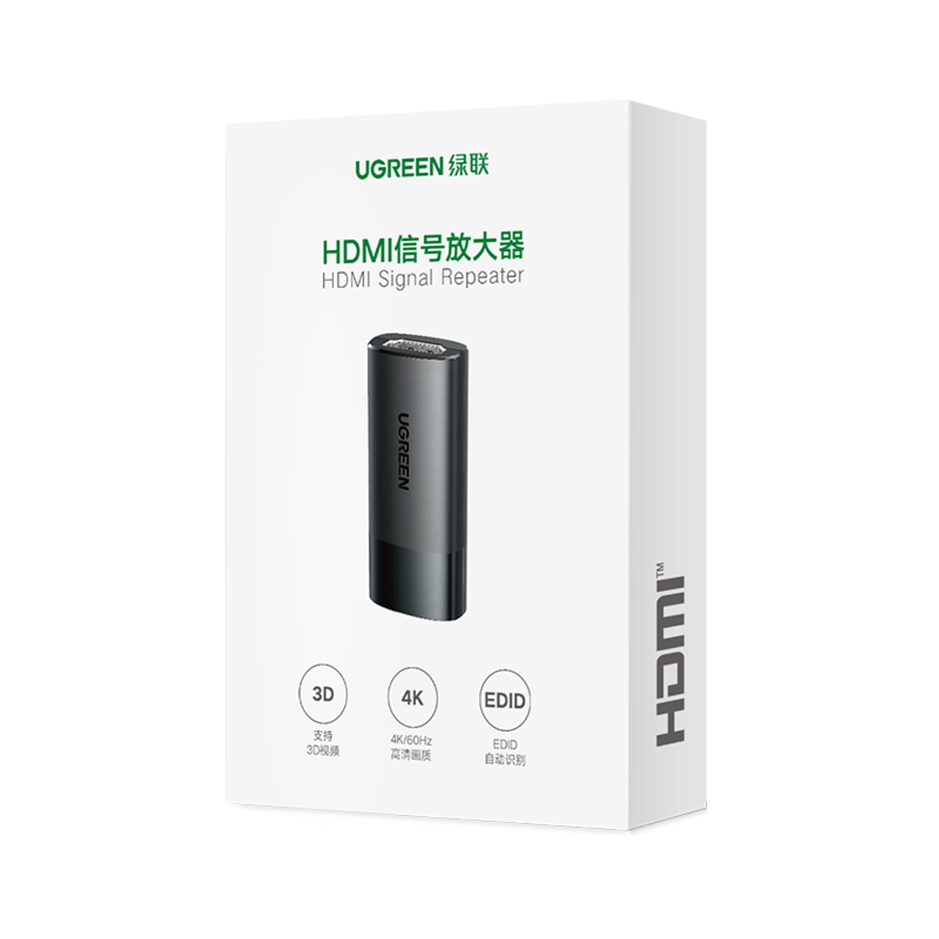 

Adapter / Wzmacniacz sygnału UGREEN CM429, HDMI 4K (czarny)