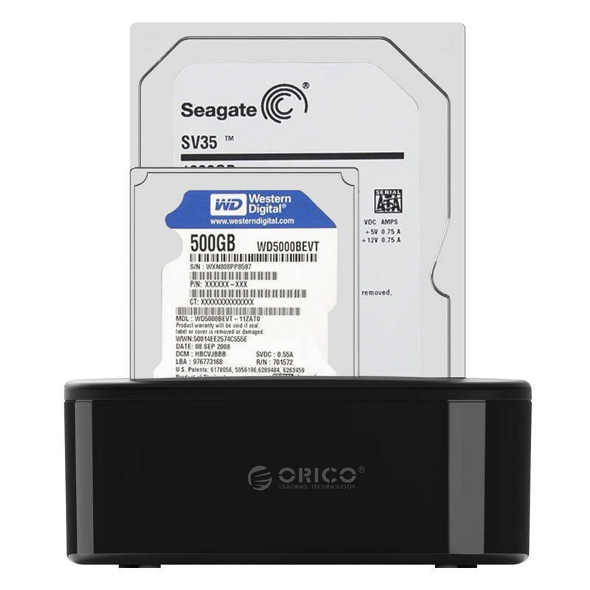 

Stacja dokująca Orico HDD/SSD 3.5/2.5" USB-B 3.0