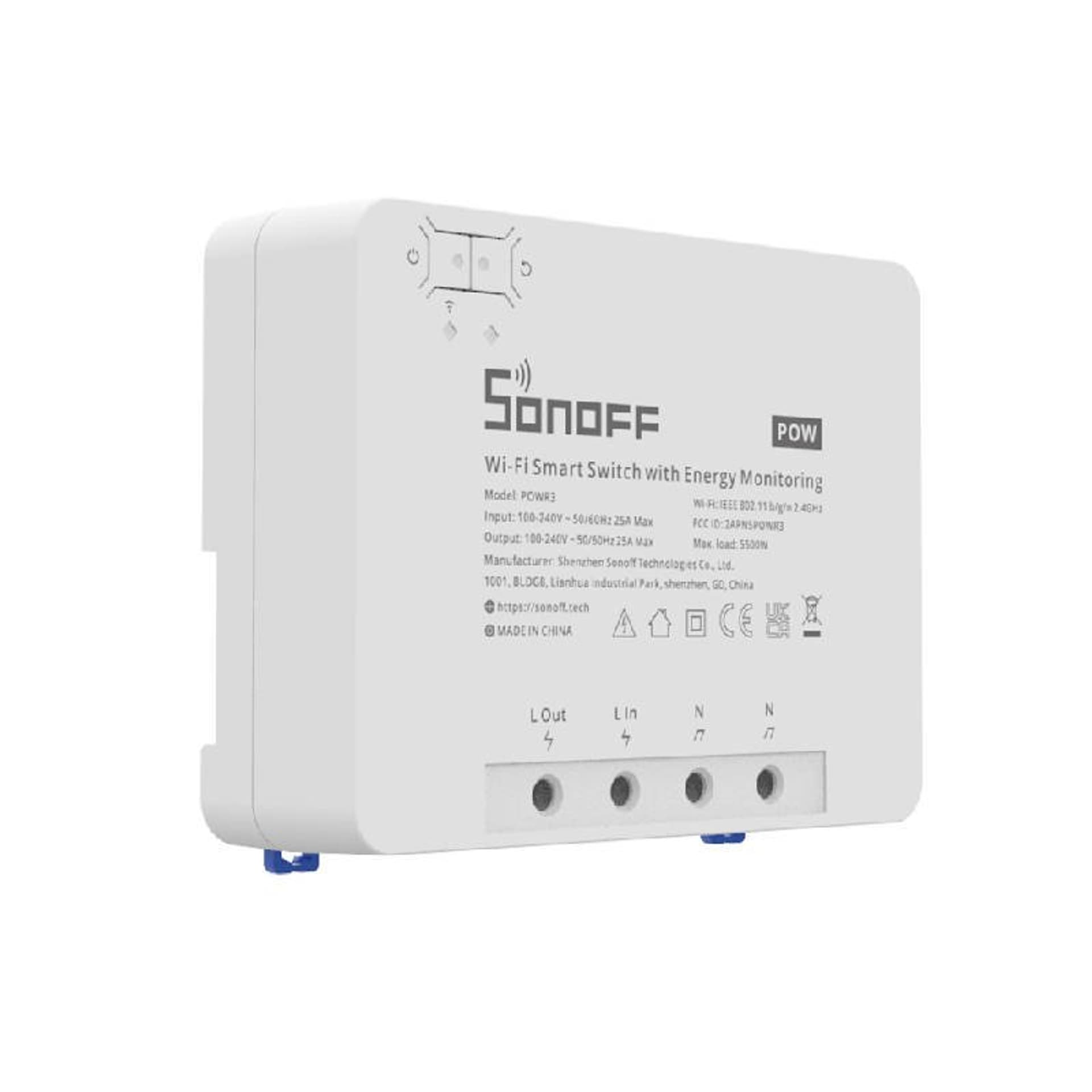 

Inteligentny przełącznik WiFi Sonoff POWR3 o dużej mocy