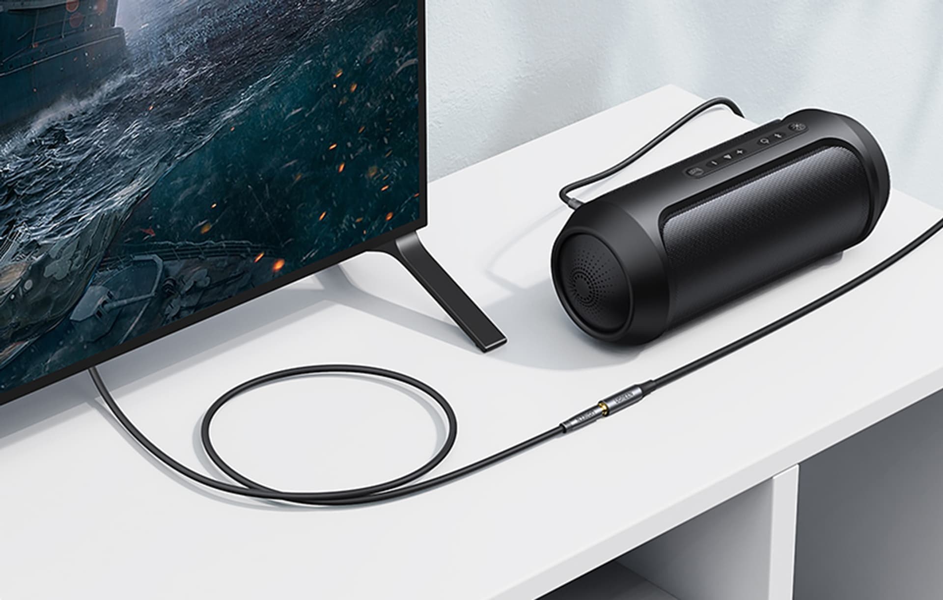 

UGREEN AV190 Przedłużacz audio AUX jack 3.5mm, 3m (czarny)