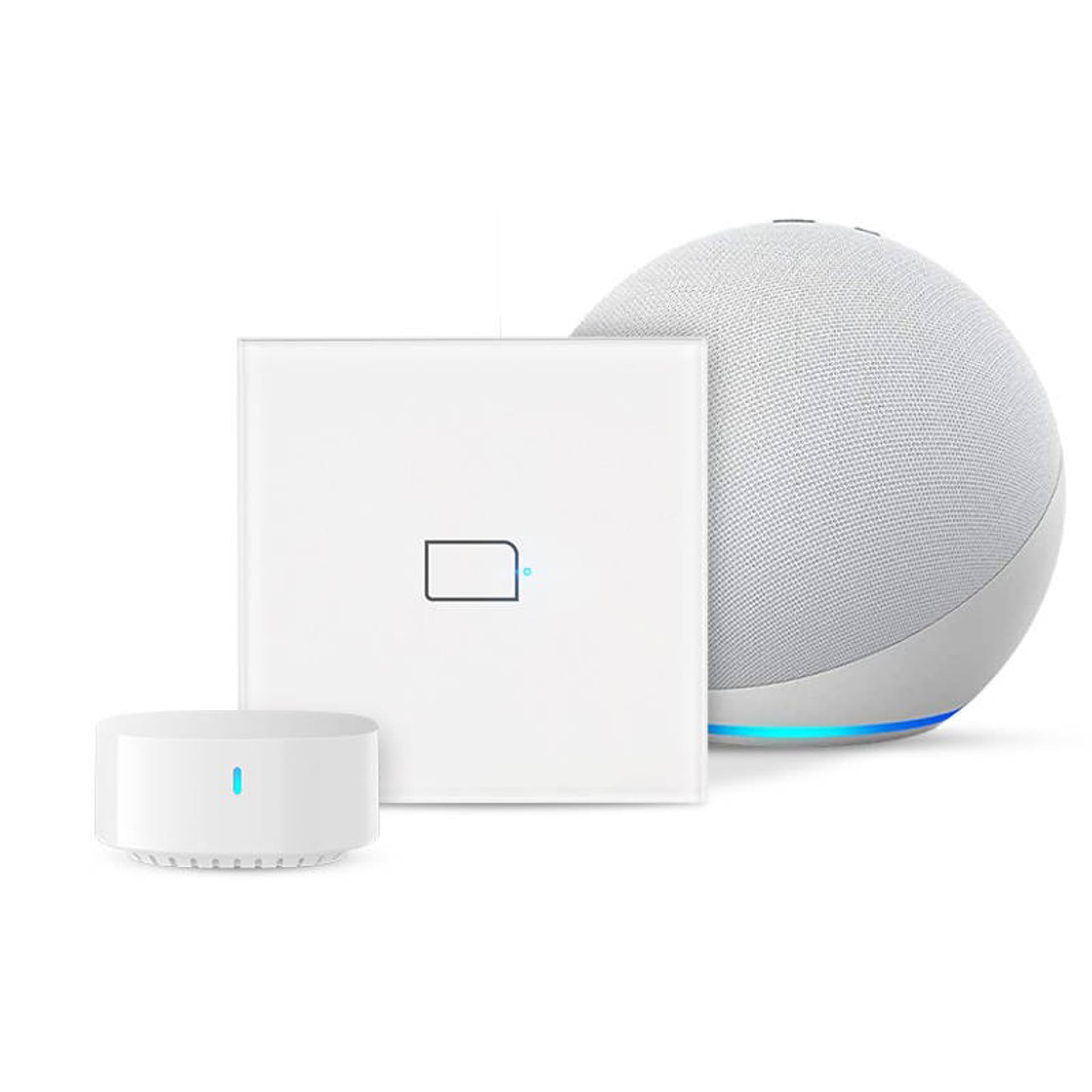 

Inteligentny przełącznik światła Wi-Fi TC3-EU-1 BroadLink (1-kanałowy - zestaw z Hub S3)