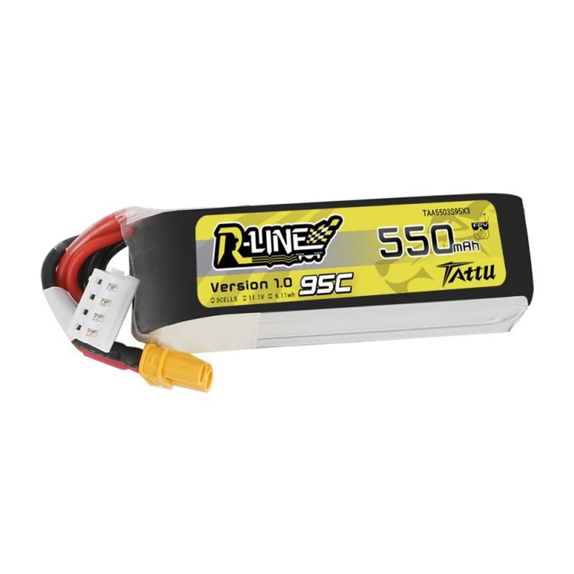 

550mAh 11.1V 95C TATTU R-Line Gens Ace XT30