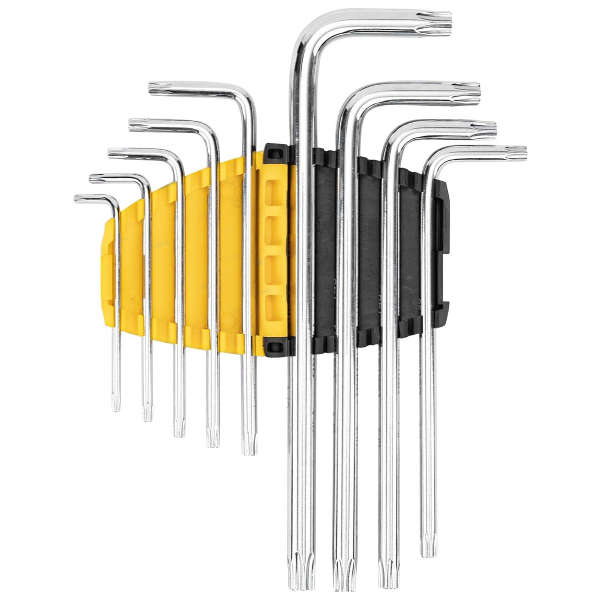 

Zestaw kluczy imbusowych Torx Deli Tools EDL3091, T10-T50 (srebrny)