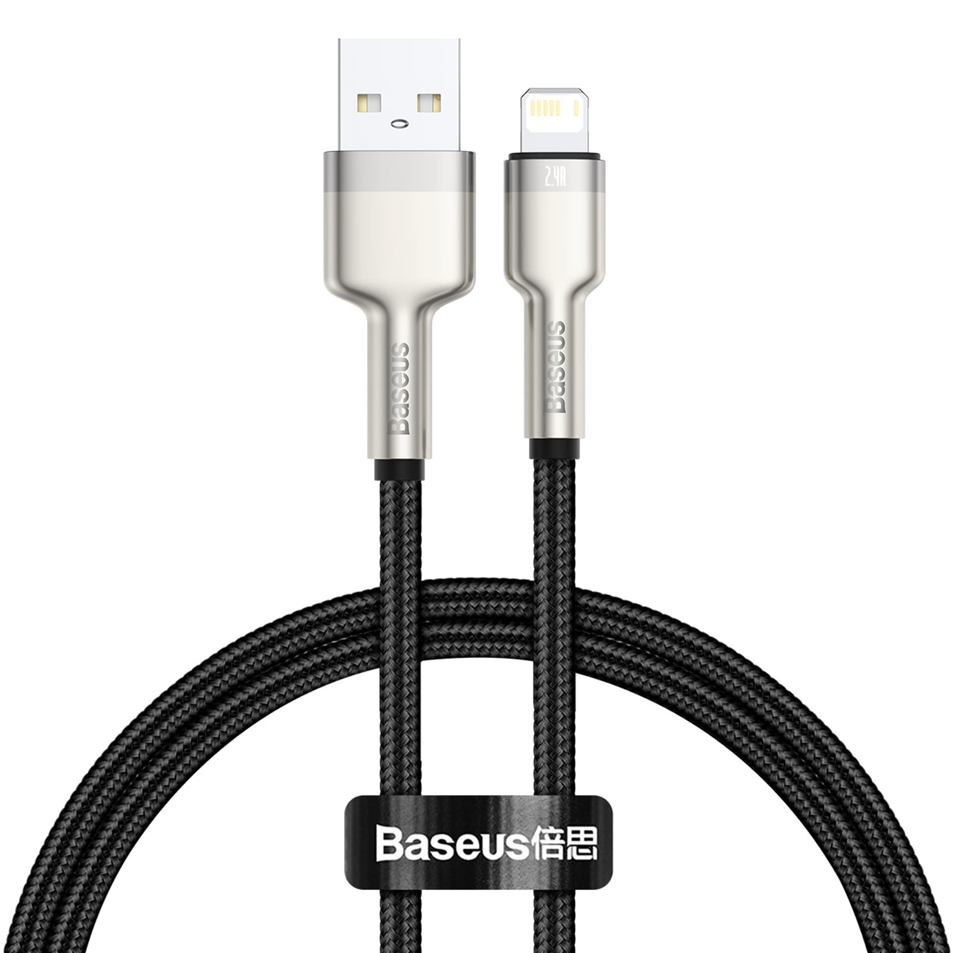 

Kabel USB do Lightning Baseus Cafule, 2.4A, 0,25m (czarny)