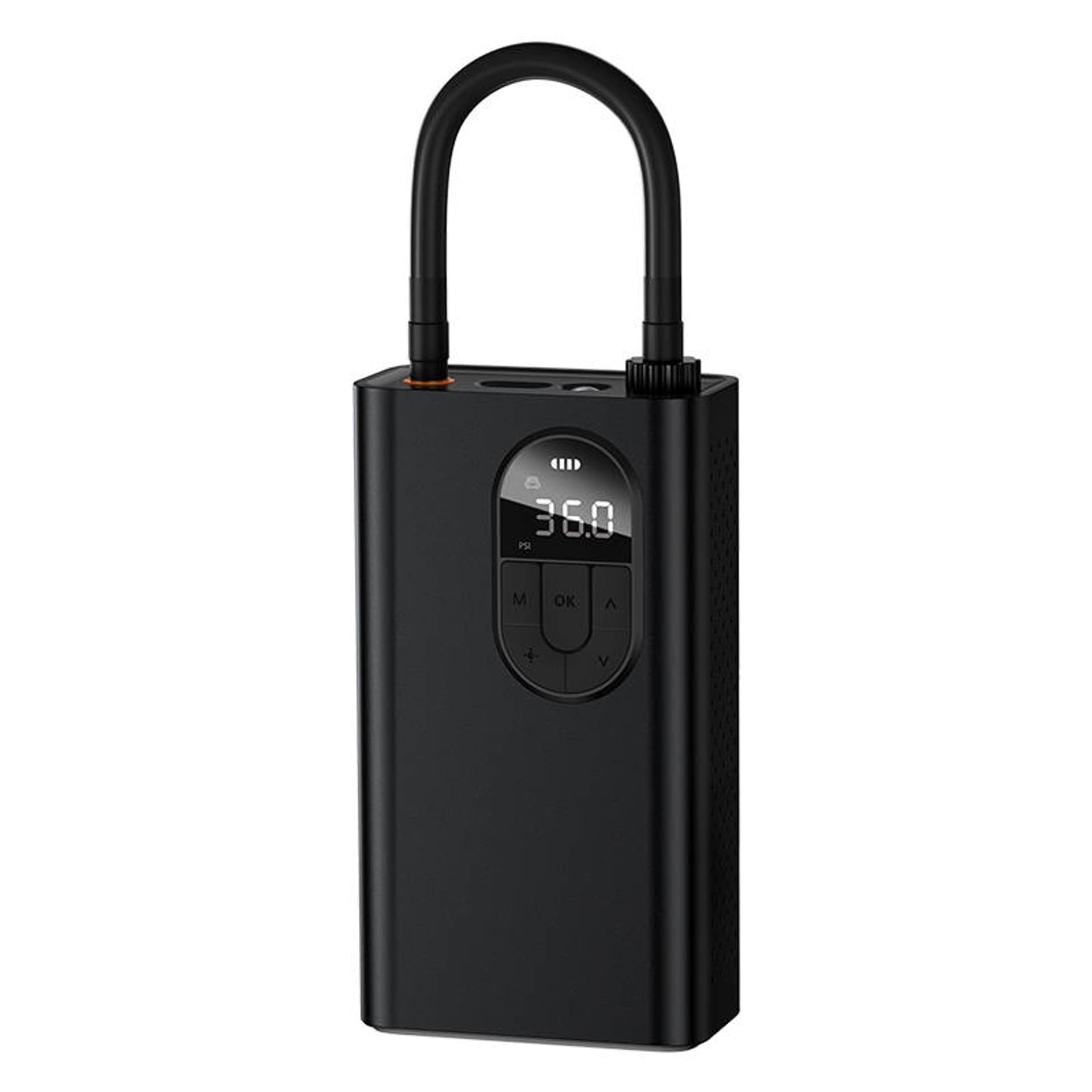 

Mini kompresor samochodowy Baseus z akumulatorem 2500mAh (czarny)