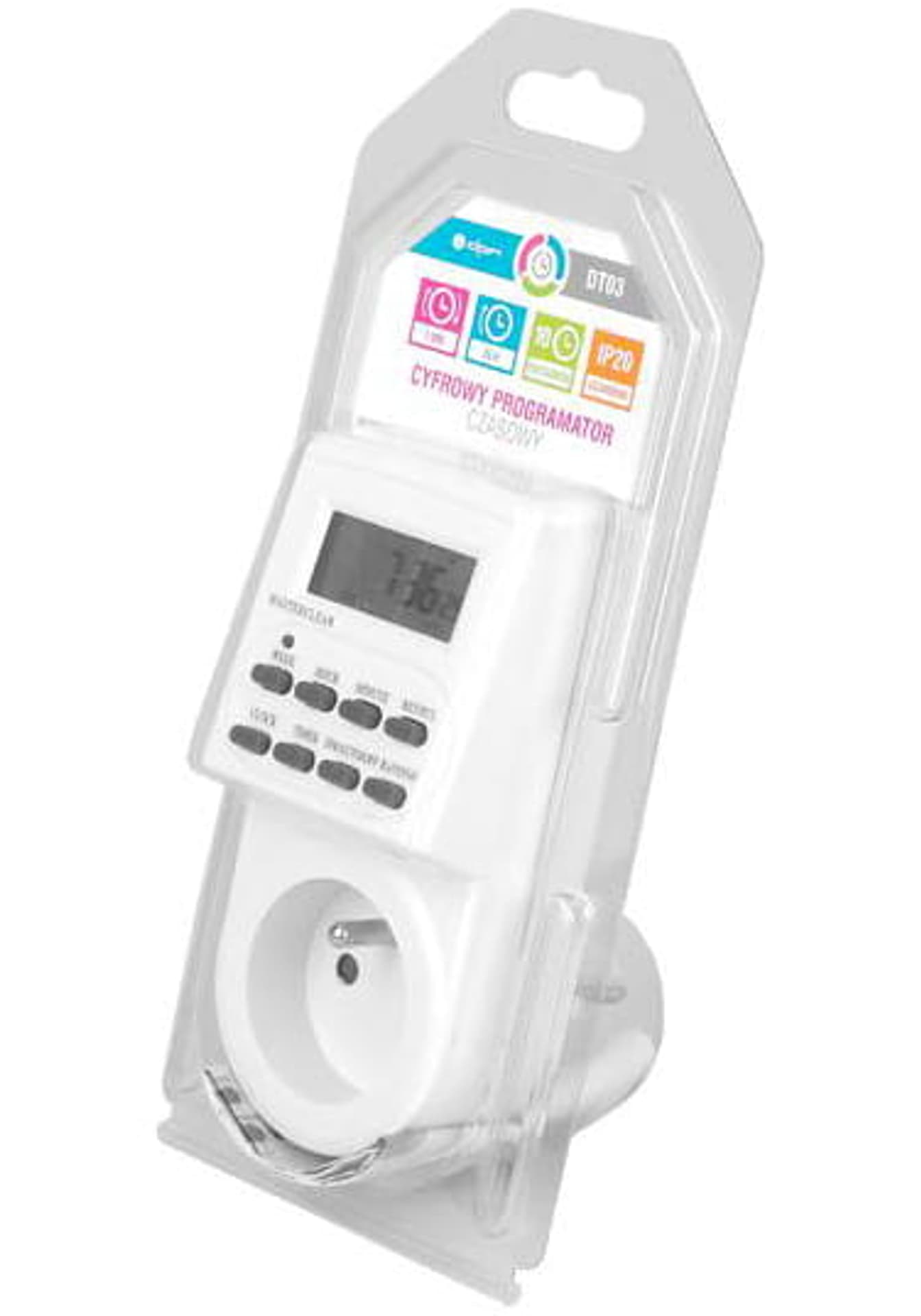 Programator czasowy cyfrowy Lexton TS-EF1 DT03