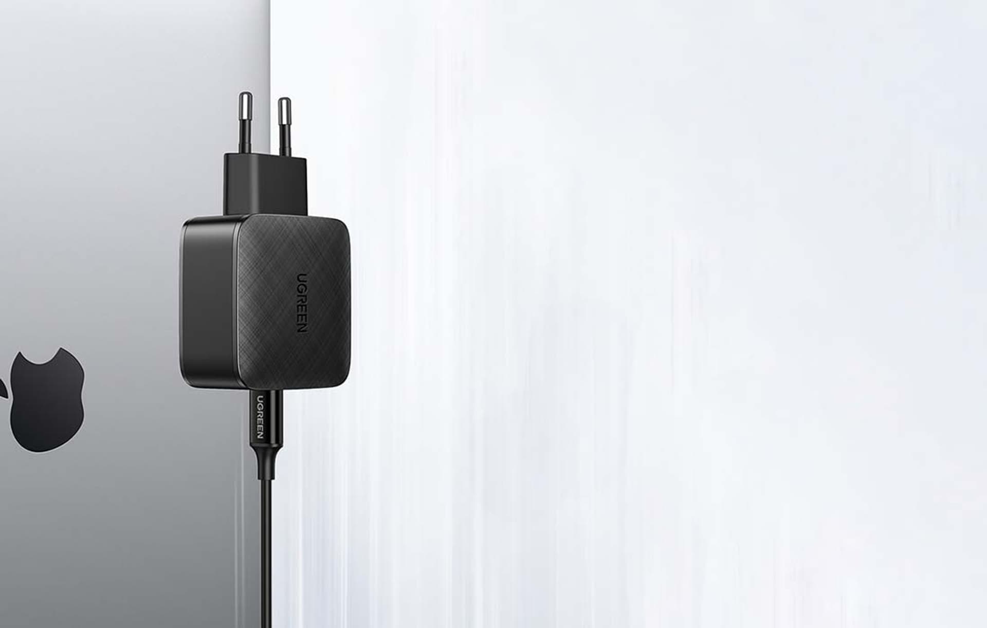 

Ładowarka sieciowa UGREEN CD217, 65W, USB-C (czarna) + kabel USB-C do USB-C, 2m (czarny)