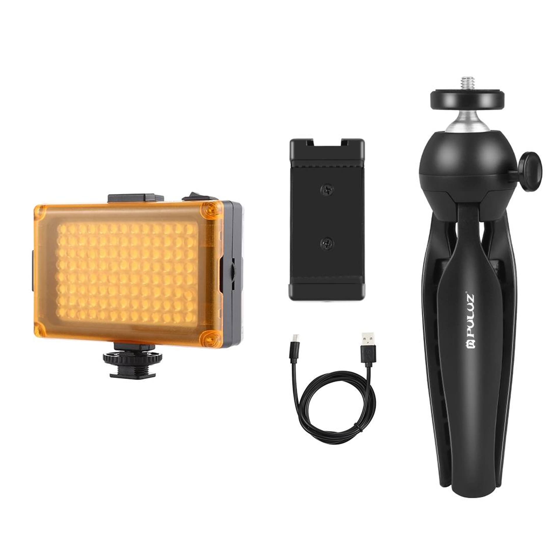 

Zestaw do nagrywania live Puluz statyw + lampa LED + klamra na telefon PKT3131B