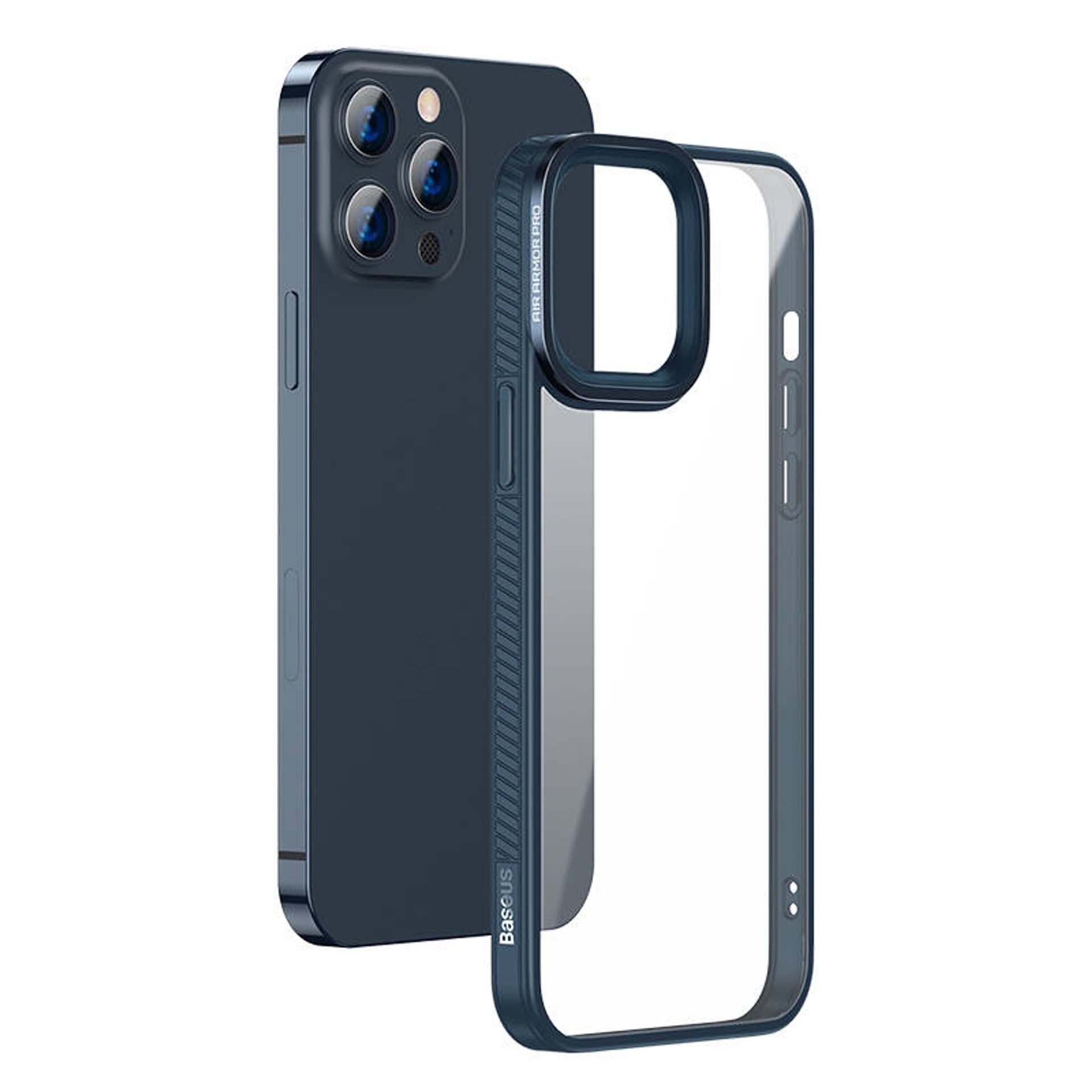 

Przeźroczyste Etui Baseus Crystal do iPhone 13 Pro (niebieskie)