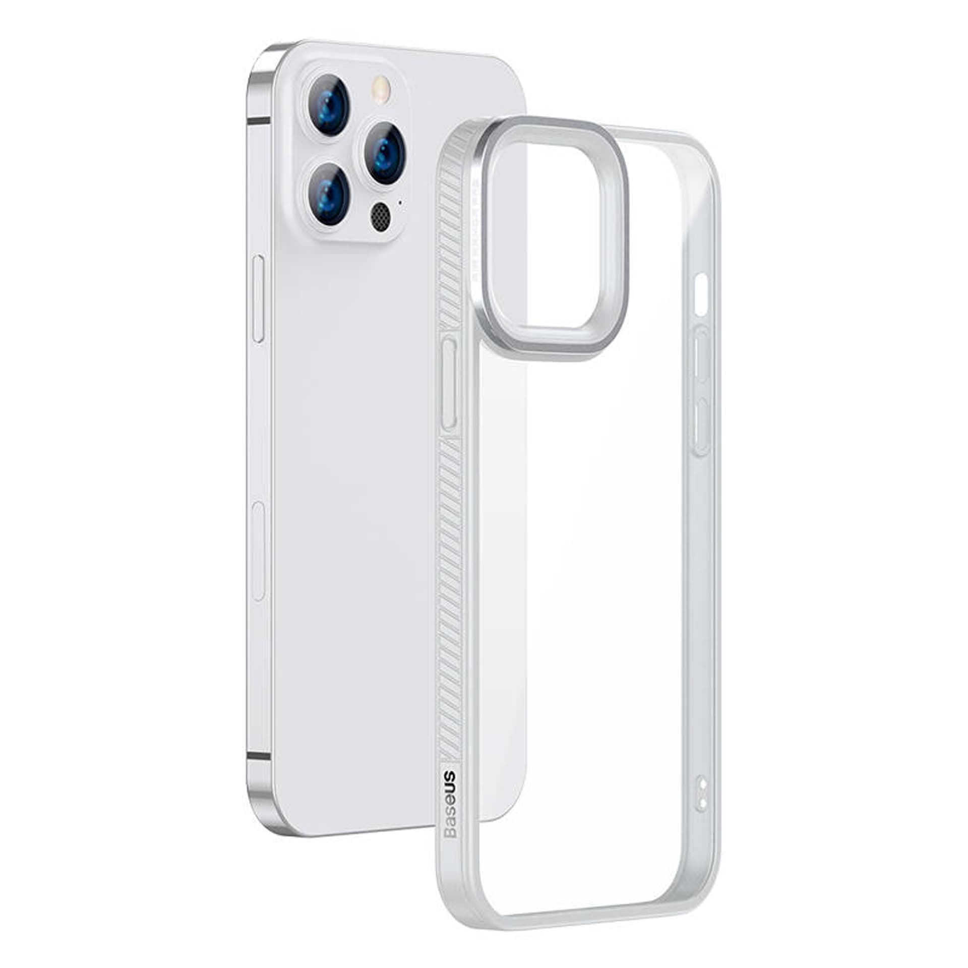 

Przeźroczyste Etui Baseus Crystal do iPhone 13 Pro (szare)
