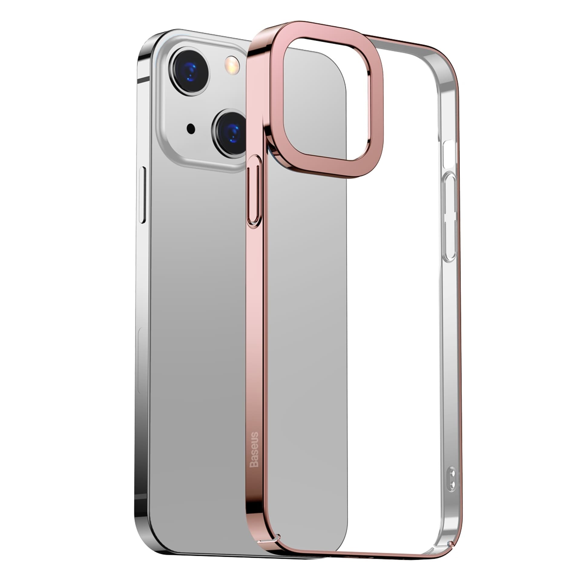 

Przeźroczyste Etui Baseus Glitter do iPhone 13 (różowe)