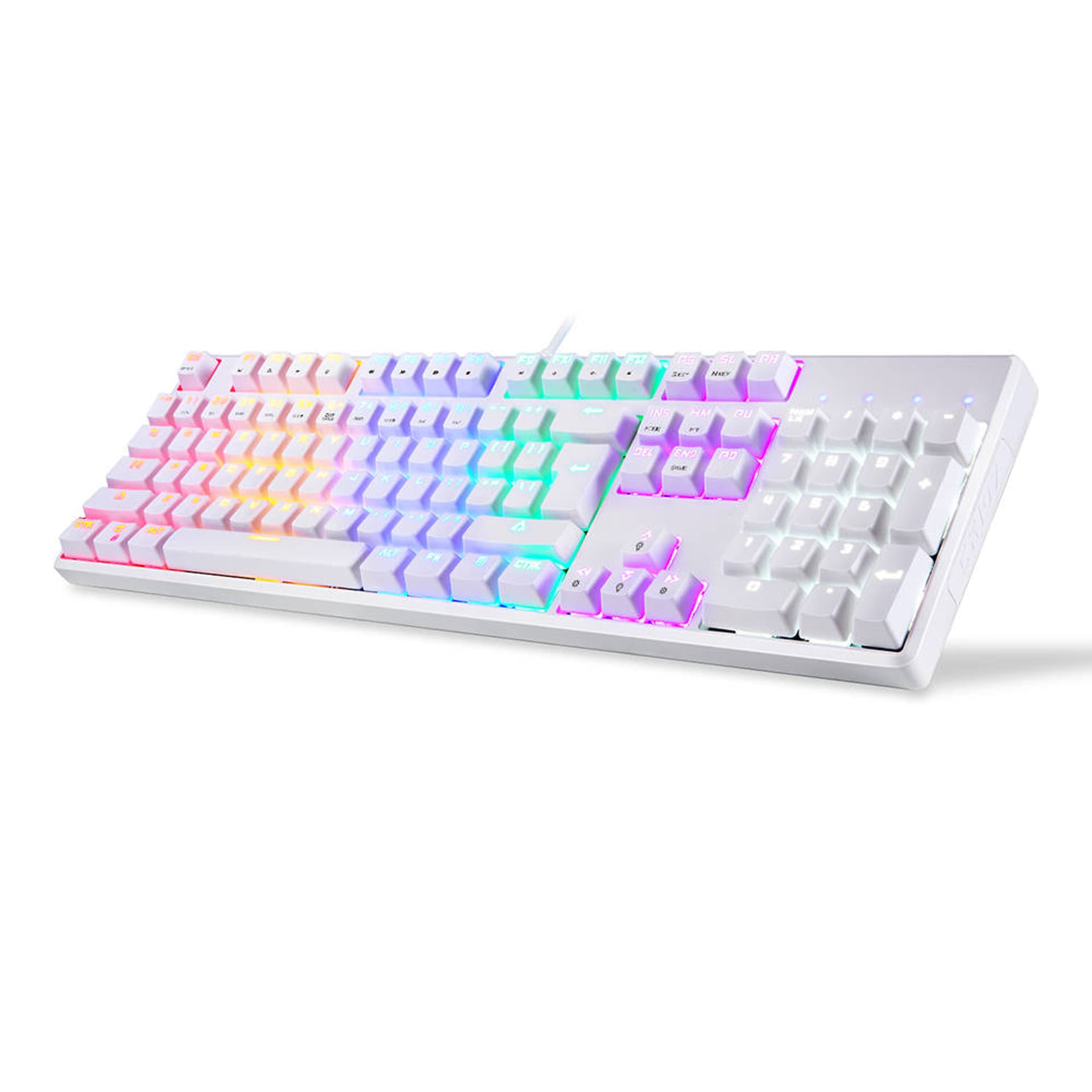 

Klawiatura mechaniczna Motospeed CK107 RGB (biała)
