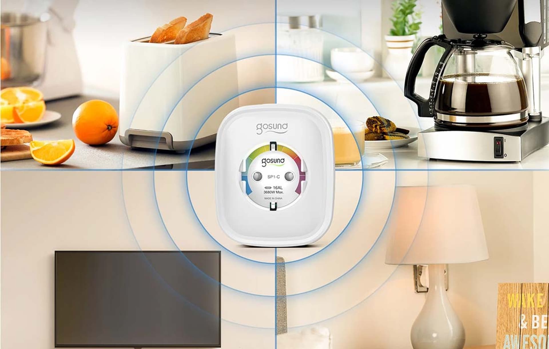 

Inteligentne gniazdko WiFi Gosund SP1-H, 2 sztuki (HomeKit) (dwupak)