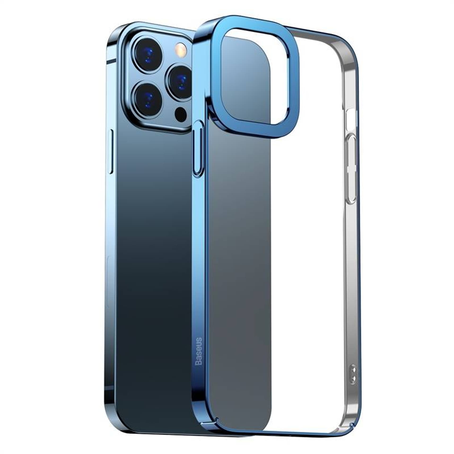 

Przeźroczyste Etui Baseus Glitter do iPhone 13 Pro (niebieskie)