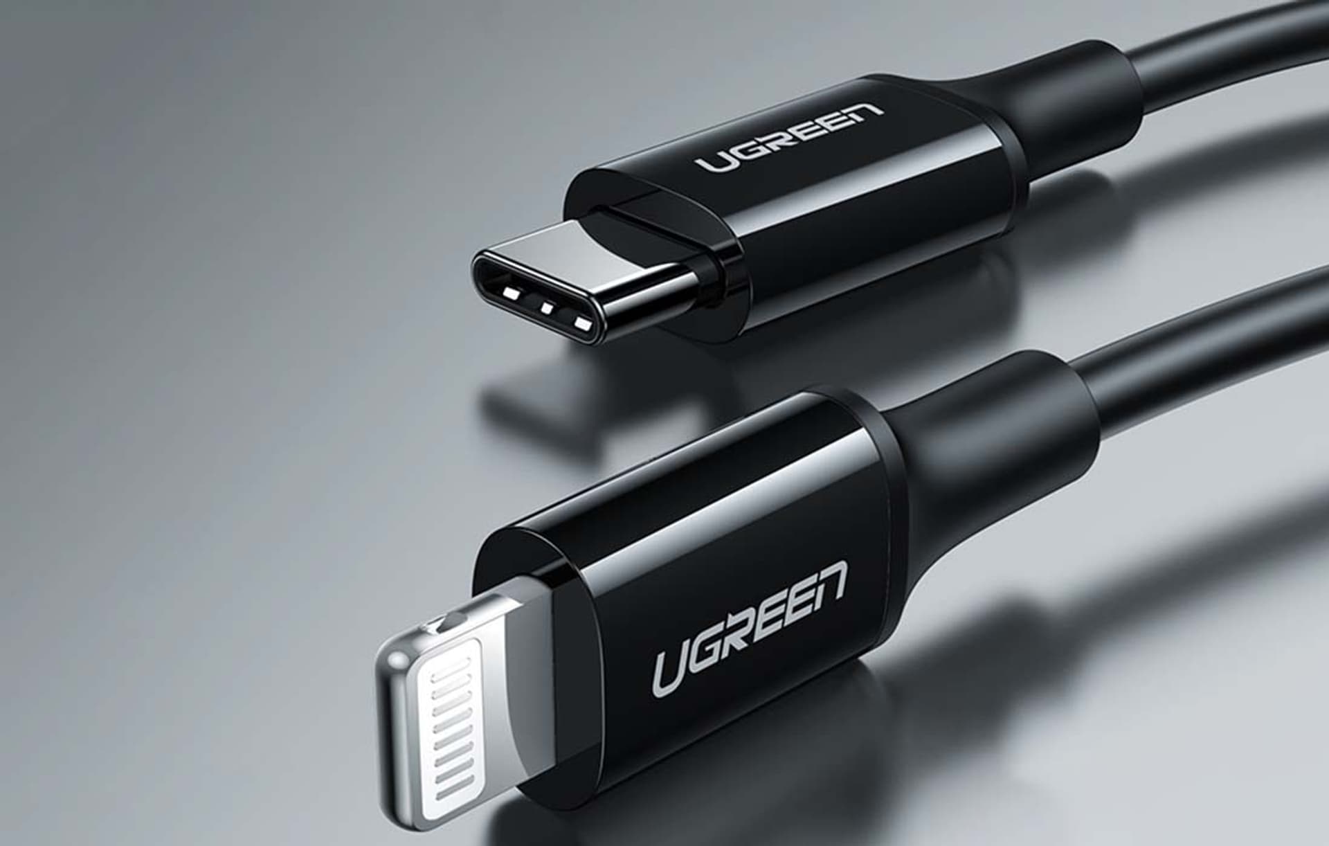 

Kabel USB-C do Lightning UGREEN US171, 36W, 2m (czarny)