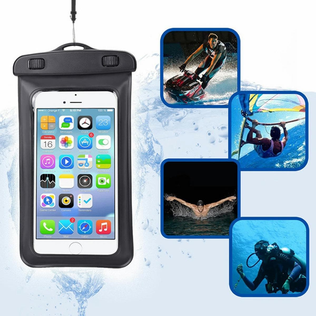

AG523 Etui wodoodporne na telefon 6"