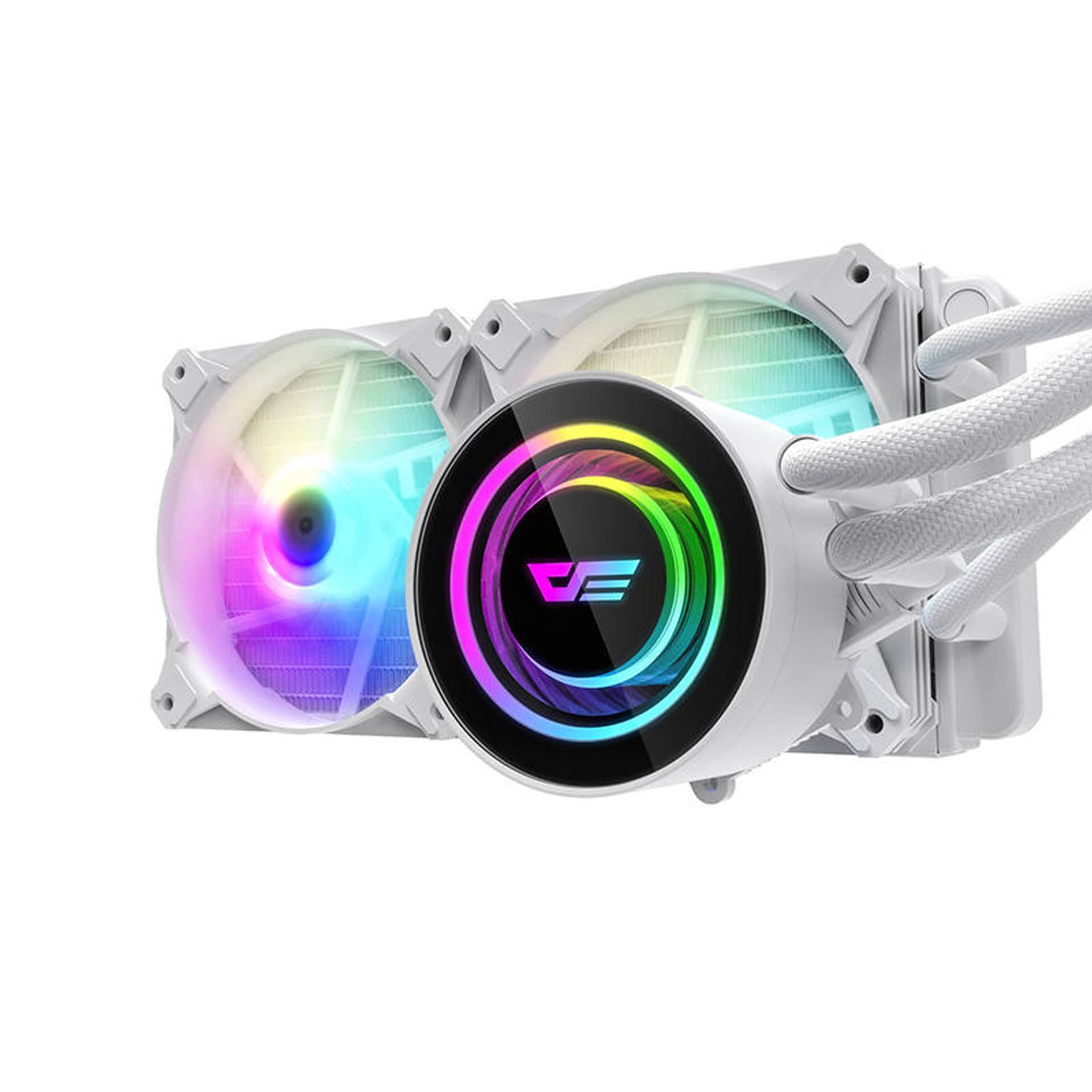 

Chłodzenie wodne komputera Darkflash DX240 RGB 2x 120x120 (białe)
