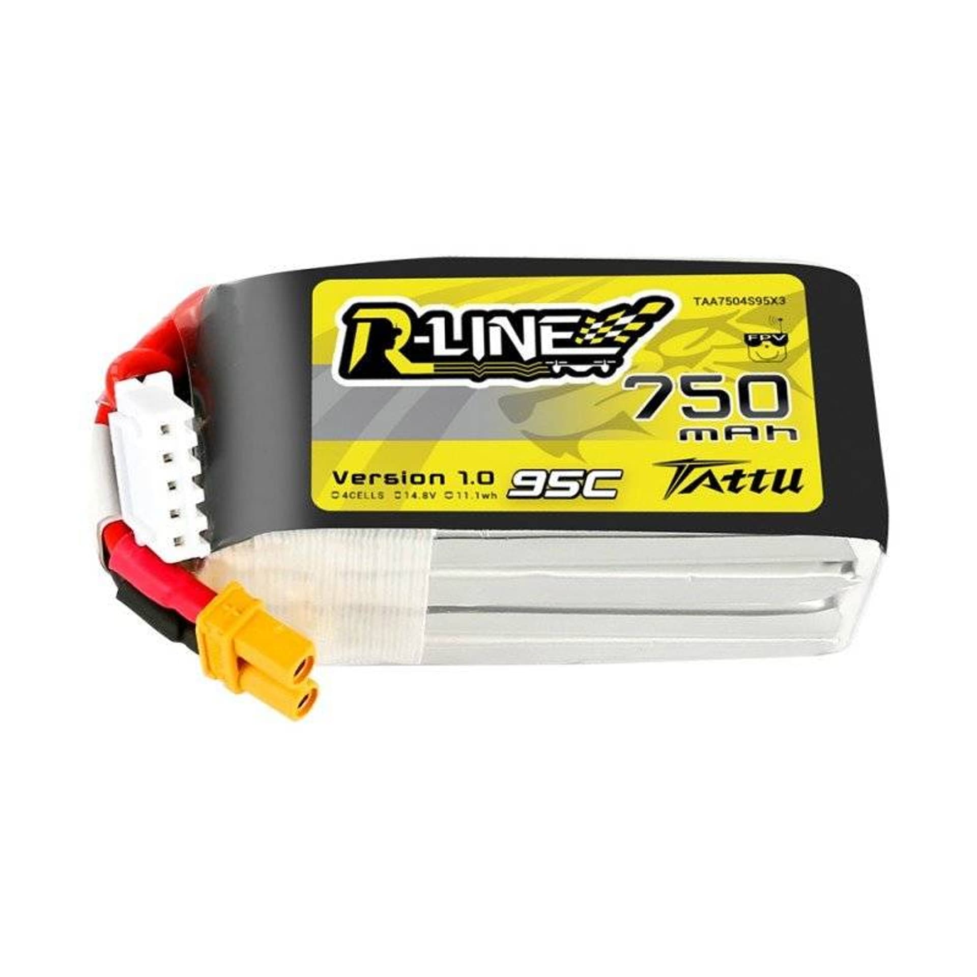 

750mAh 14.8V 95C TATTU R-Line Gens Ace XT30