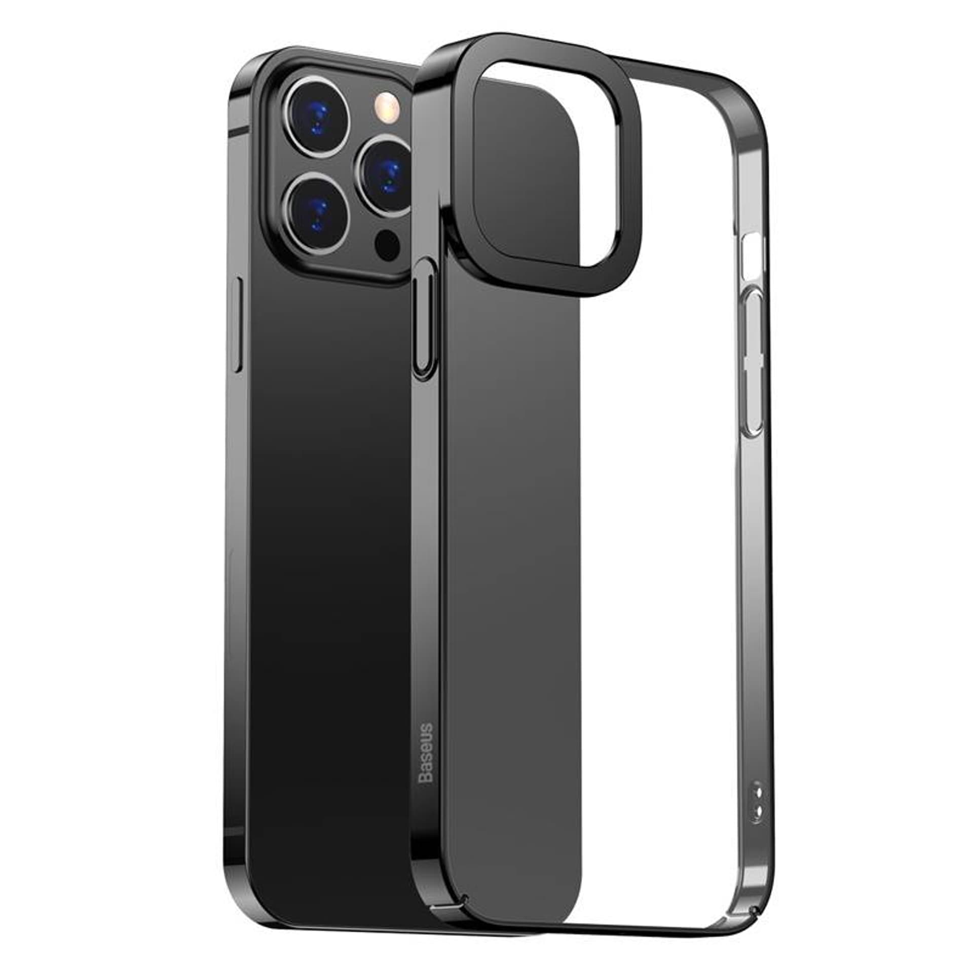 

Przeźroczyste Etui Baseus Glitter do iPhone 13 Pro (czarne)