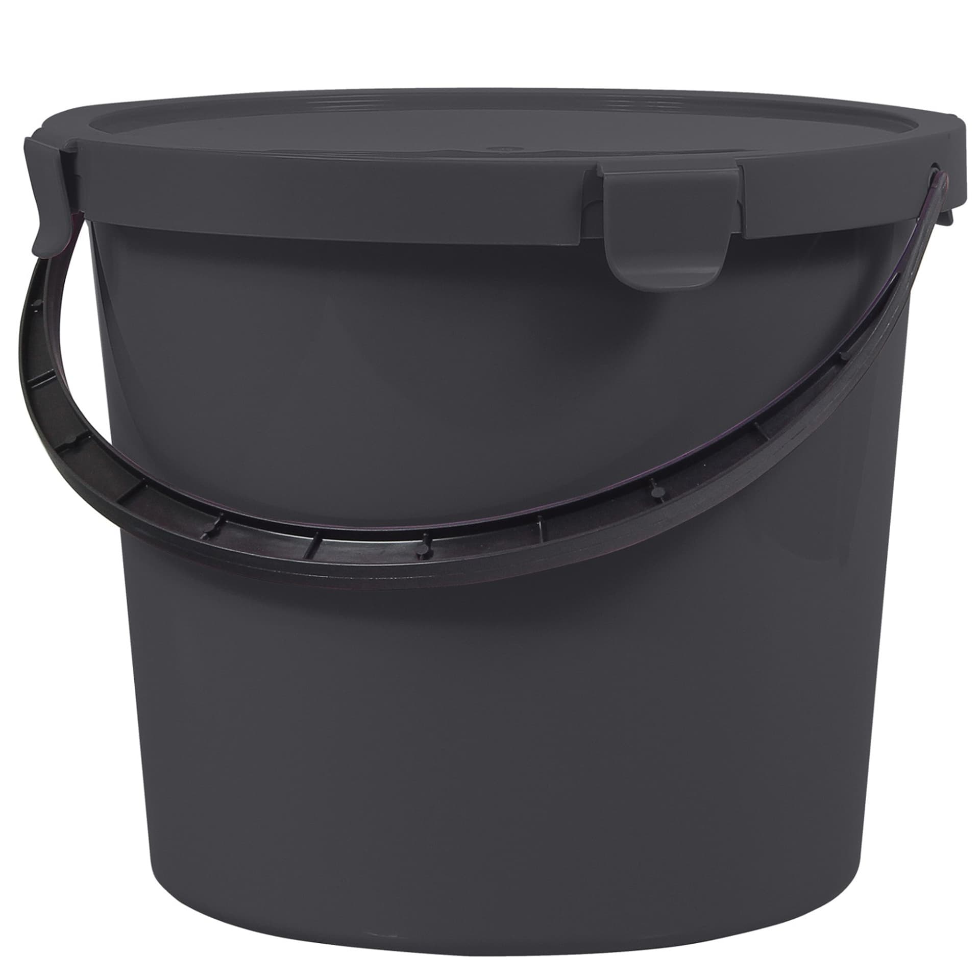 

Wiadro 10L z zapinaną pokrywą szare. Berry