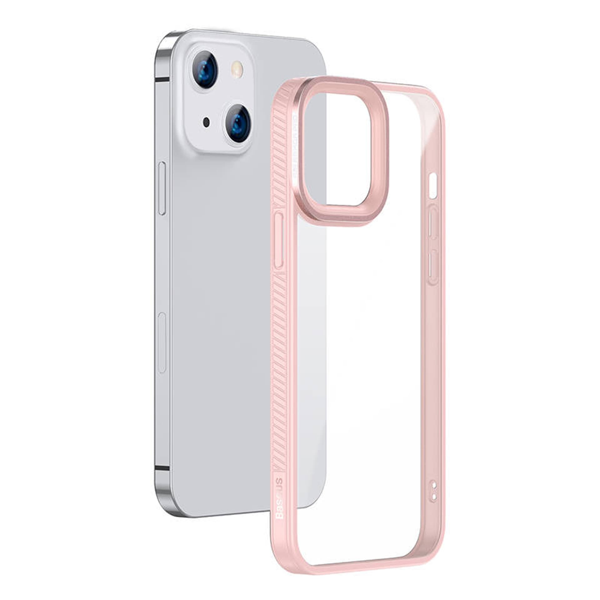 

Przeźroczyste Etui Baseus Crystal do iPhone 13 (różowe)