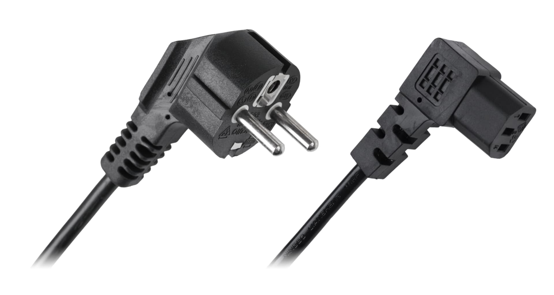 

KPO2772B-3 Kabel zasilający sieciowy do komputera kątowy 3m