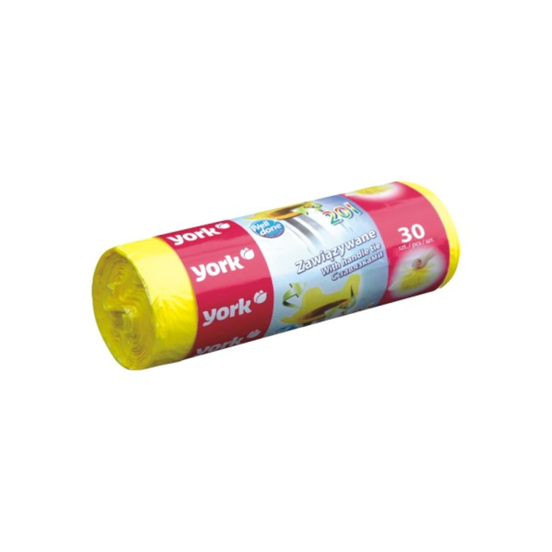

Worki na śmieci zawiązywane 20L 30szt York