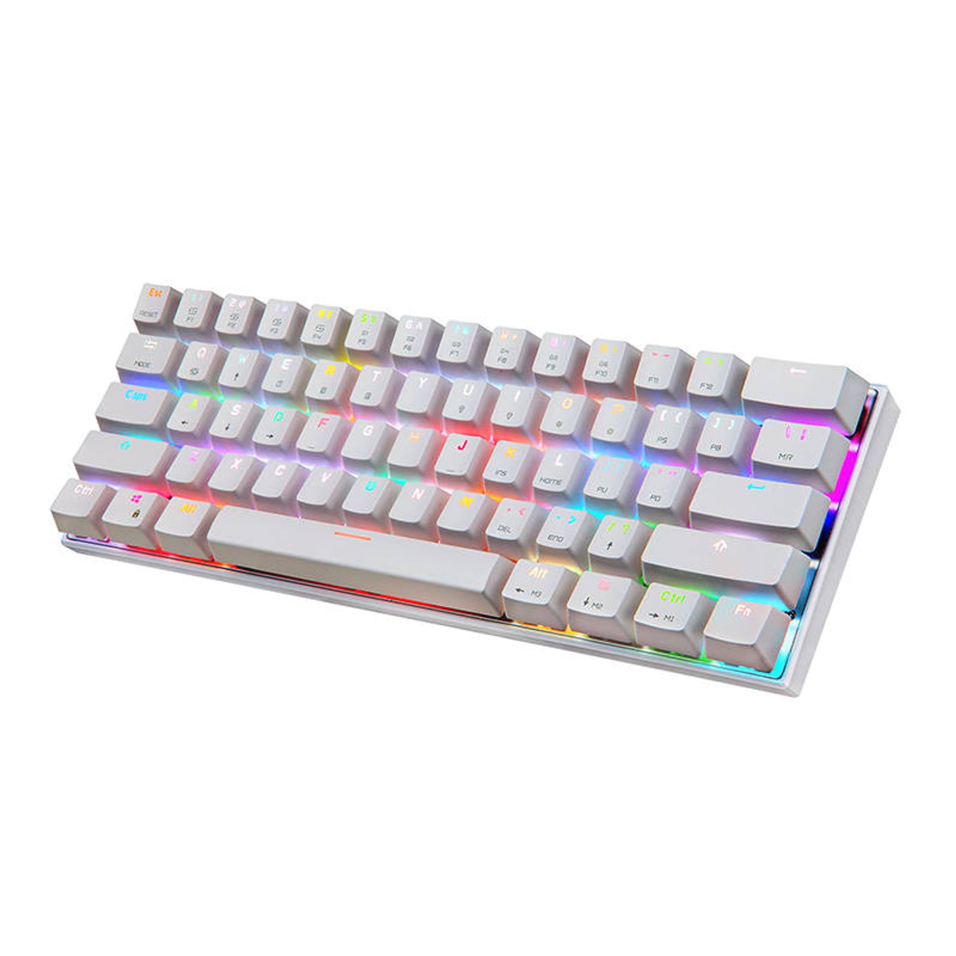 

Bezprzewodowa klawiatura mechaniczna Motospeed CK62 Bluetooth RGB (biała)
