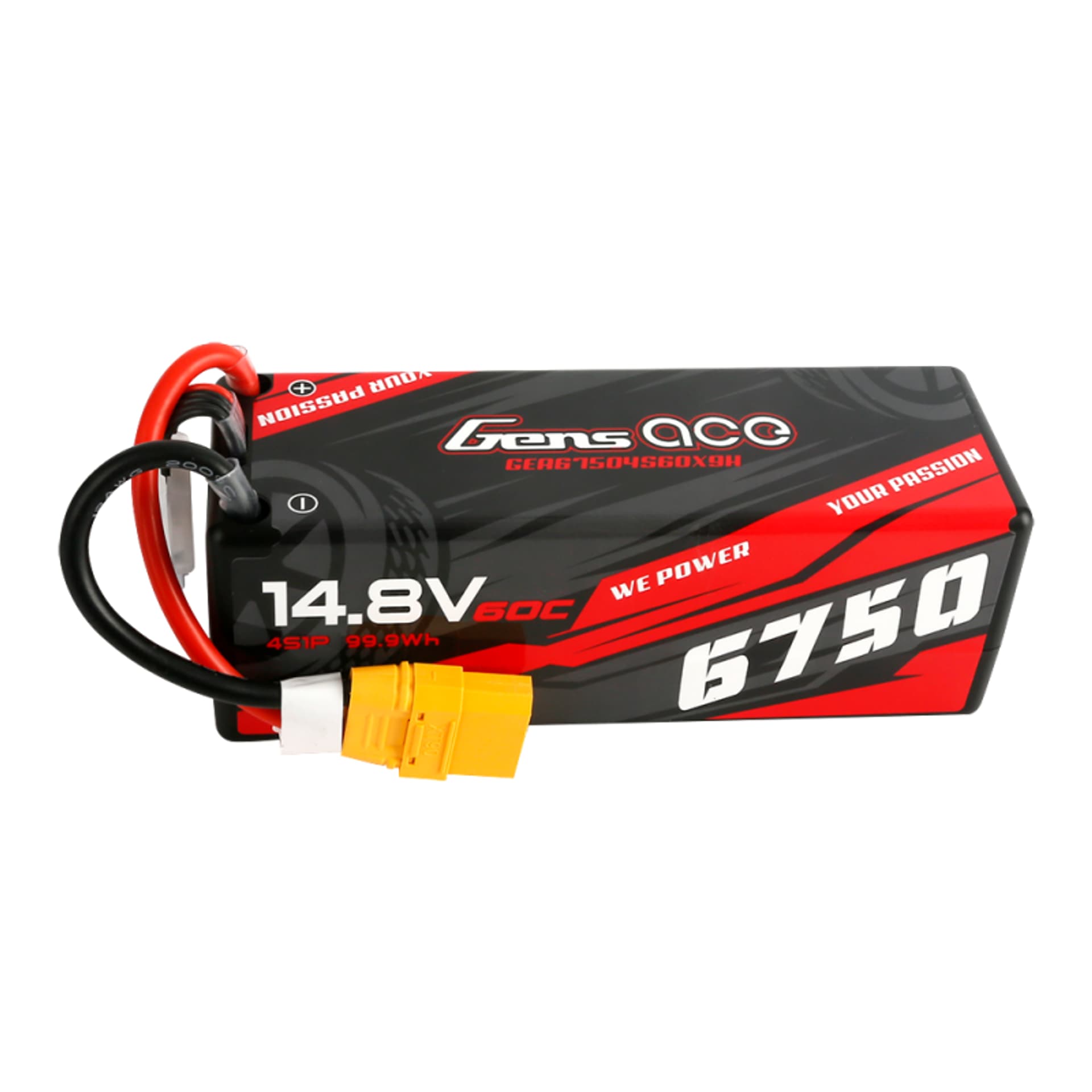

6750mAh 14.8V 60C HardCase Gens Ace