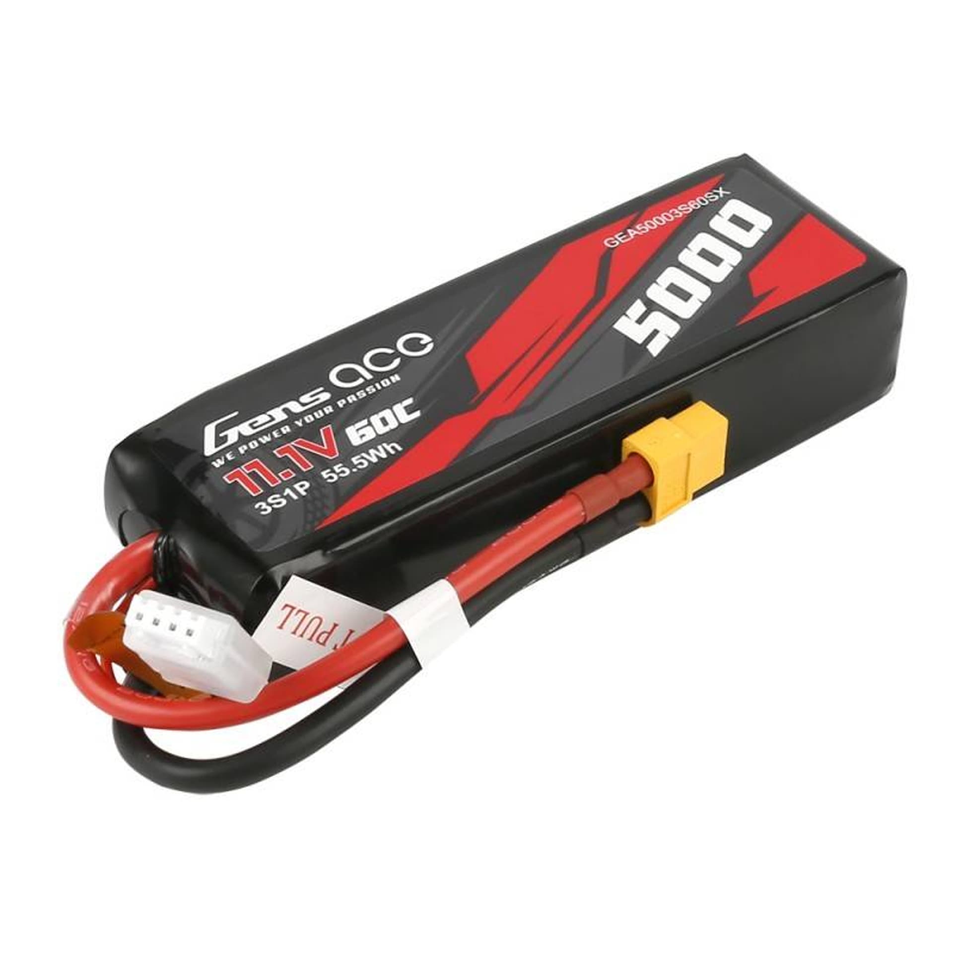 

Akumulator Gens Ace 5000mAh 11,1V 60C 3S1P Shorty XT60