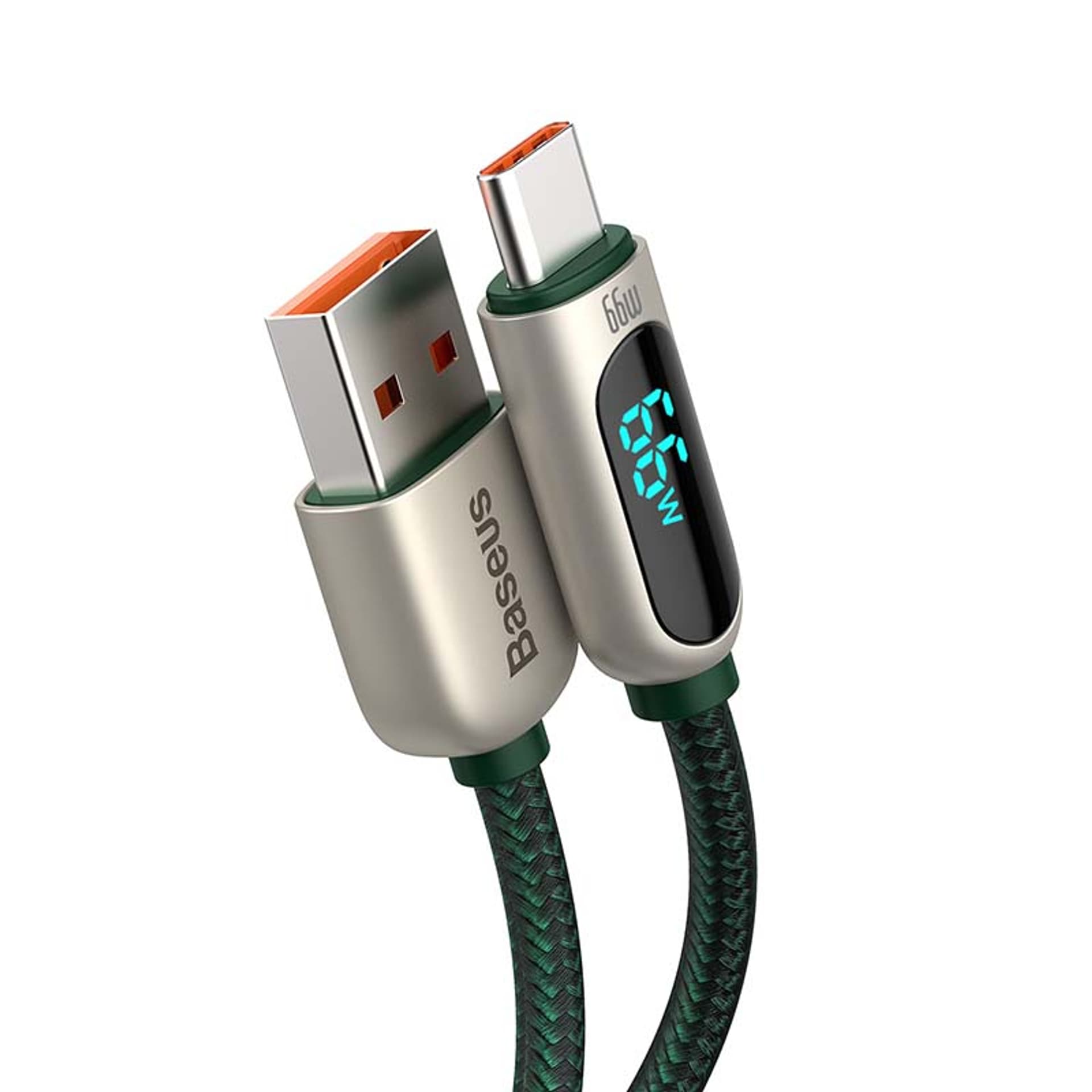 

Kabel USB do USB-C Baseus Display, 66W, 1m (zielony)